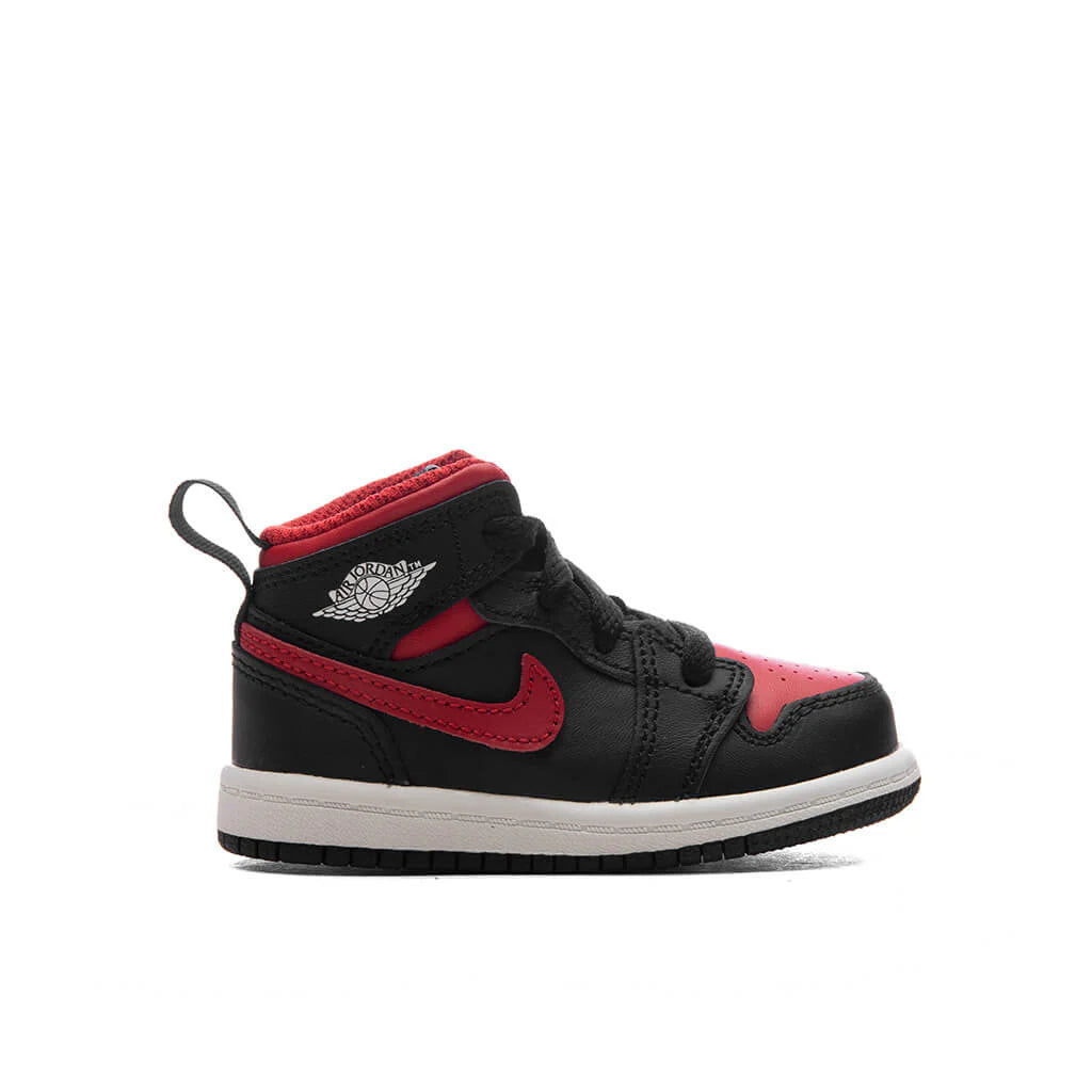 Jordan 1 Mid TD Black Varsity Red Summit White