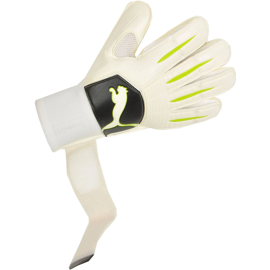 PUMA PowerCat 21 Grip RC Goalkeeper Gloves White Lime