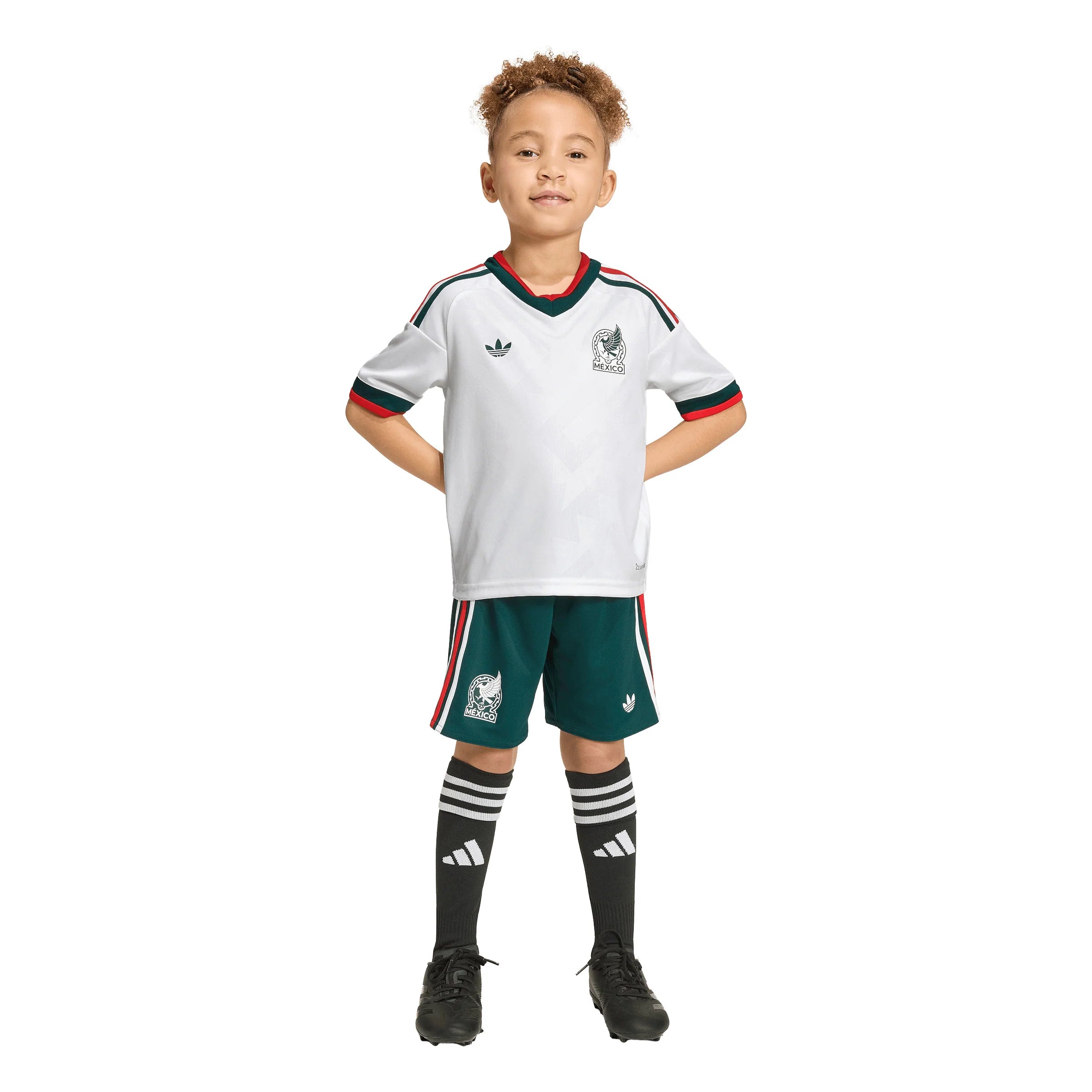 adidas Mexico Away Soccer Mini Set 2026 White