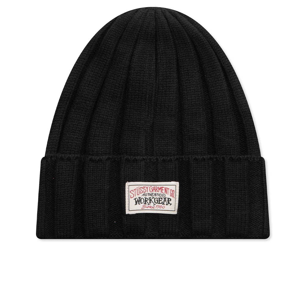 Workwear Cuff Beanie Black