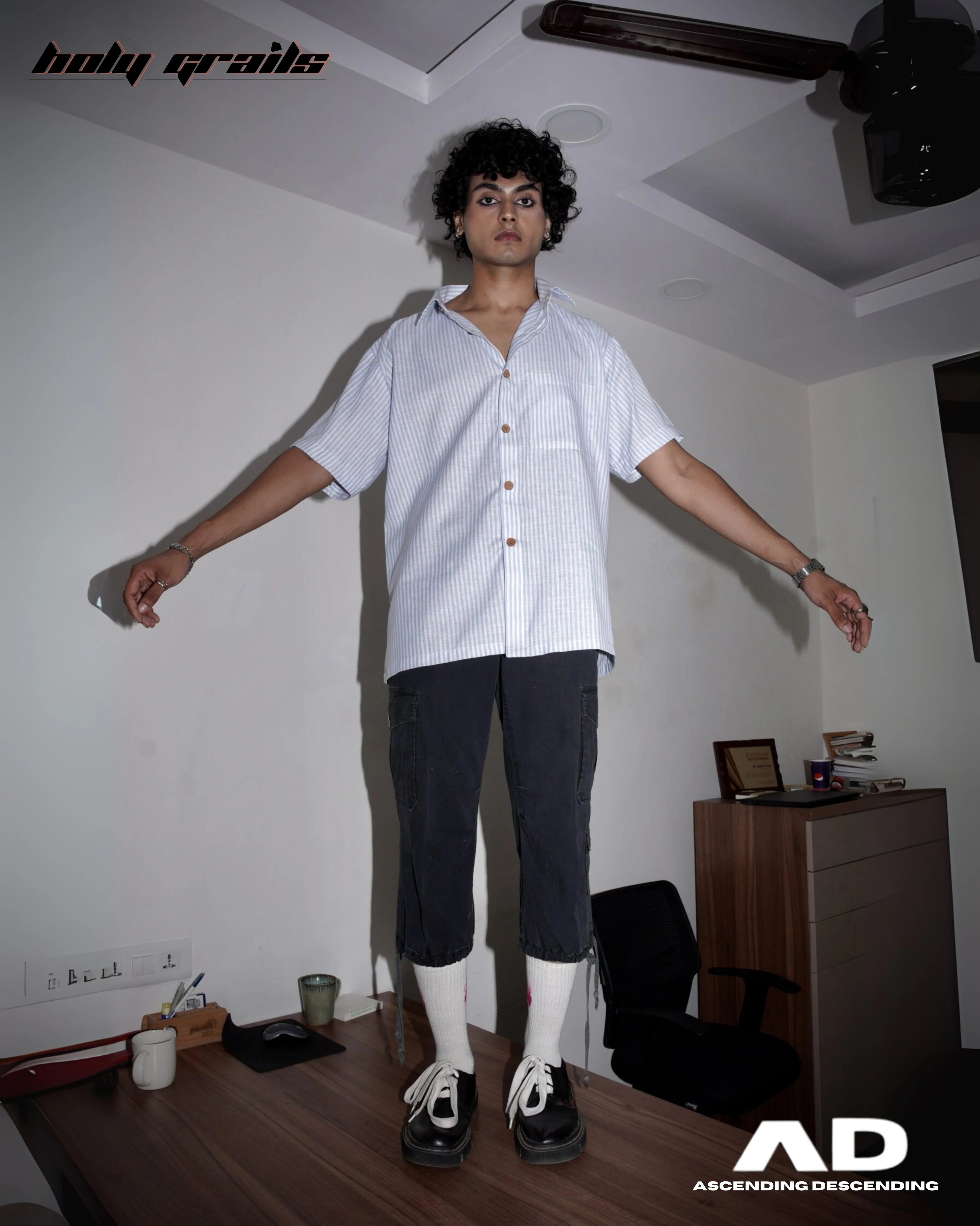 Switch Stripes Convertible Shirt HG x Ascending Descending