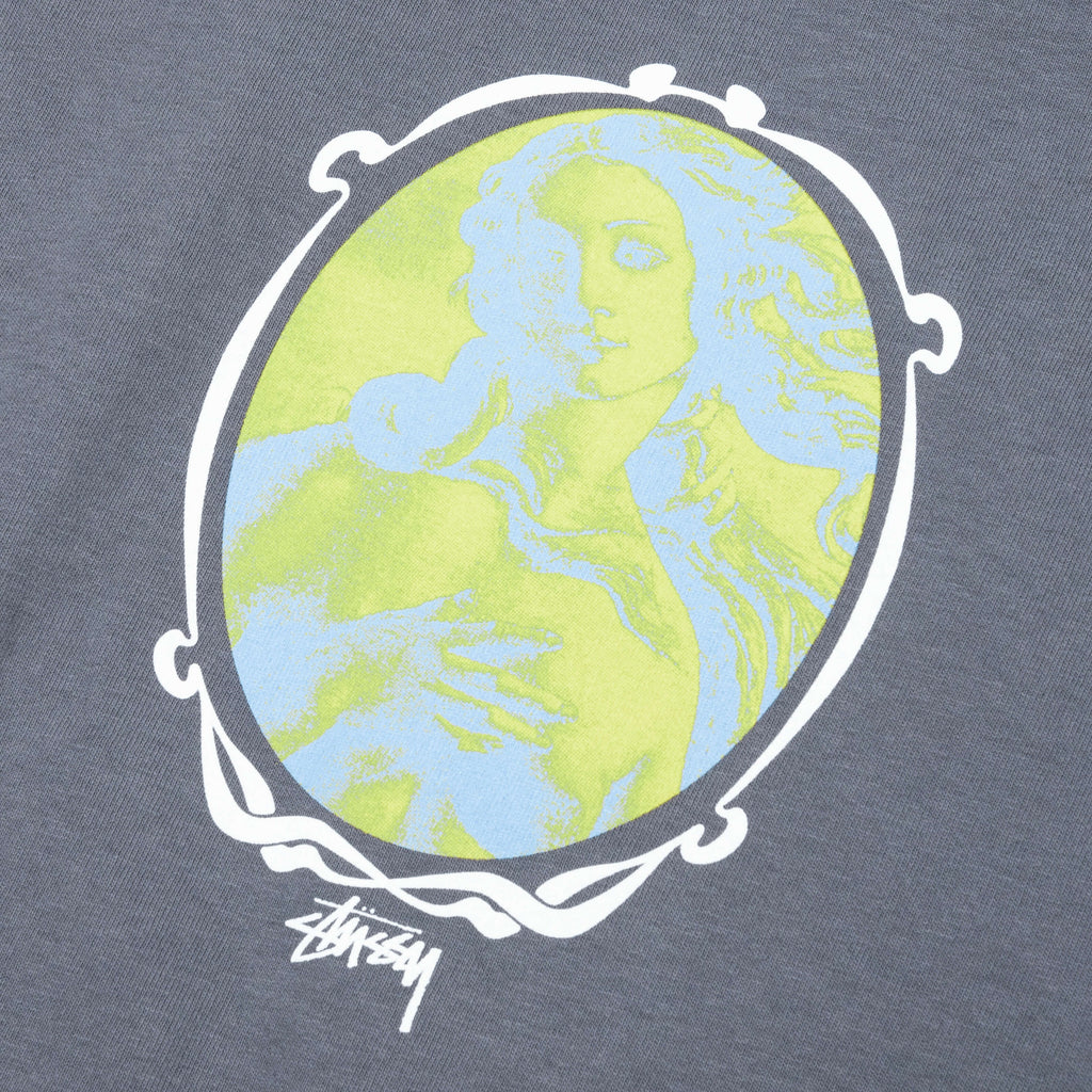 Venus Oval Pig Dyed Tee Indigo