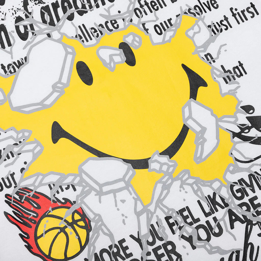 Smiley Greatness T Shirt White