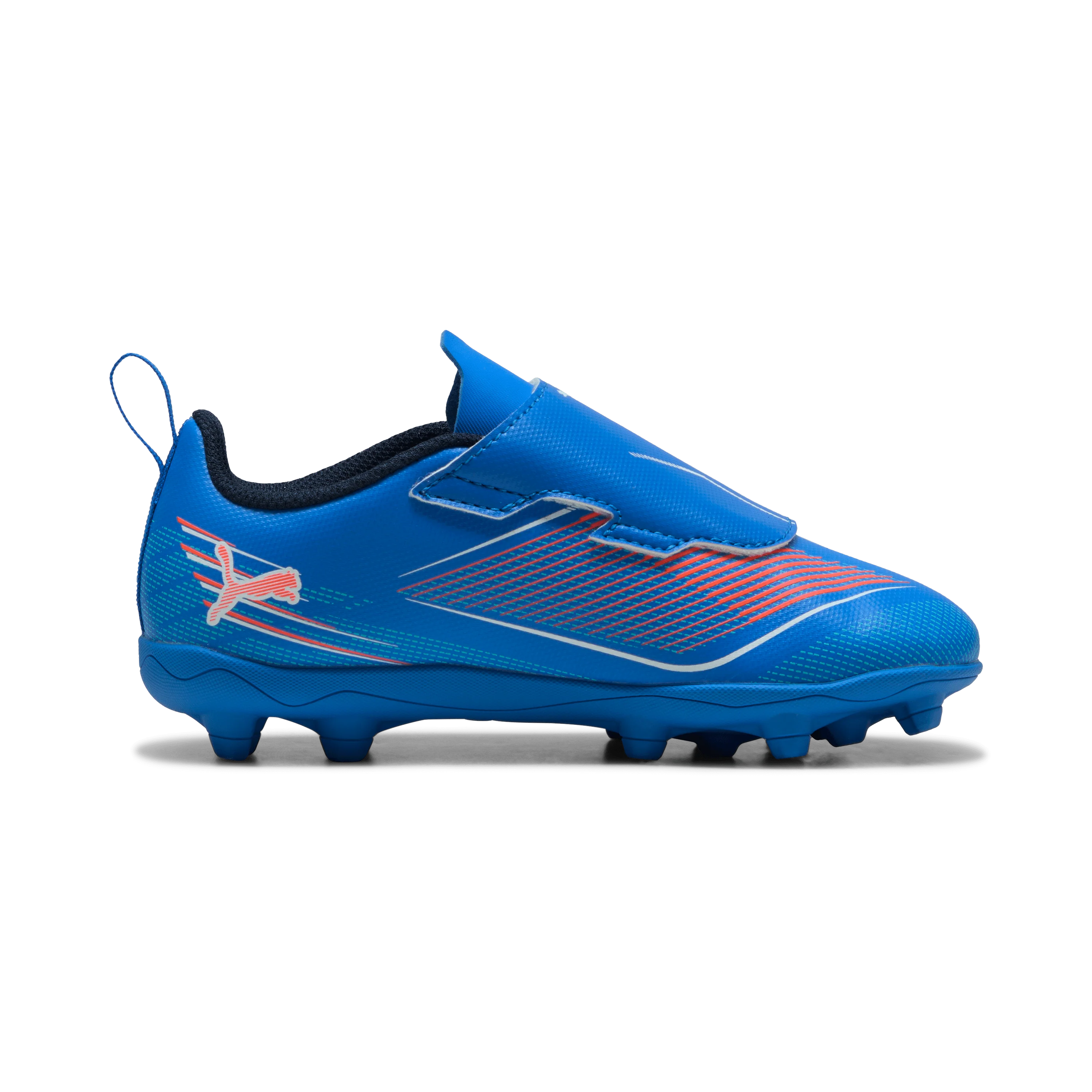 PUMA Ultra 6 Play V FG AG RB Firm Multi Ground Kids Soccer Cleats Blue White