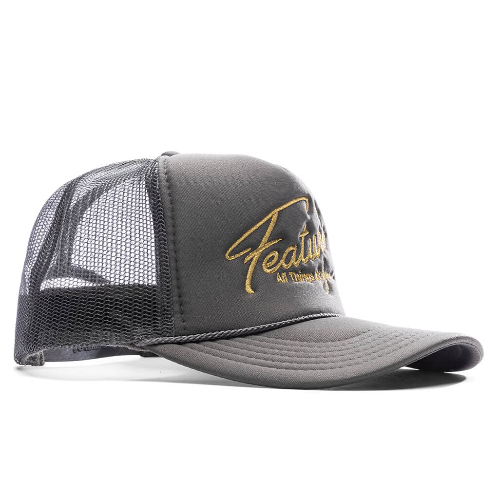 Feature x Wynn Shine Trucker Charcoal Grey