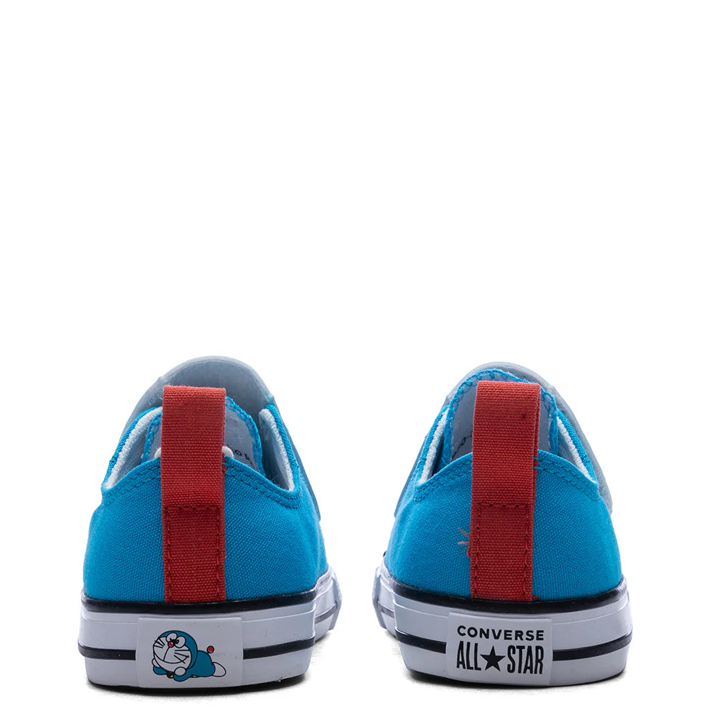 Converse x Doraemon Chuck Taylor All Star 1V OX Hawaiian Ocean Habanero Gold Flamingo