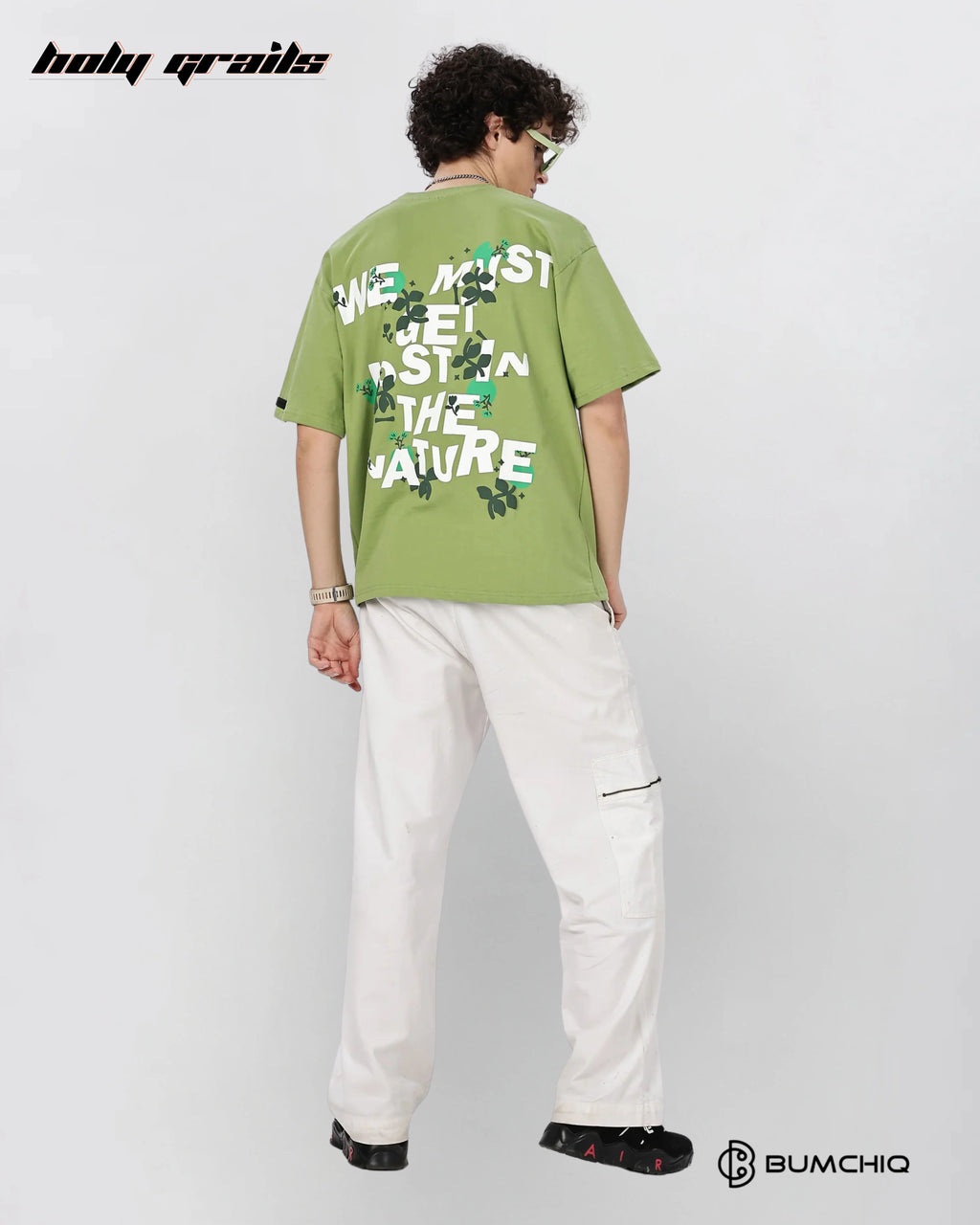 Nature Lost Green Oversize Tee HG x Bumchiq
