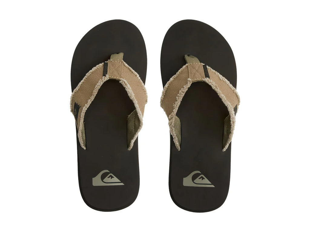 Sandalias Quiksilver Monkey Abyss Verde y Negro para Hombre