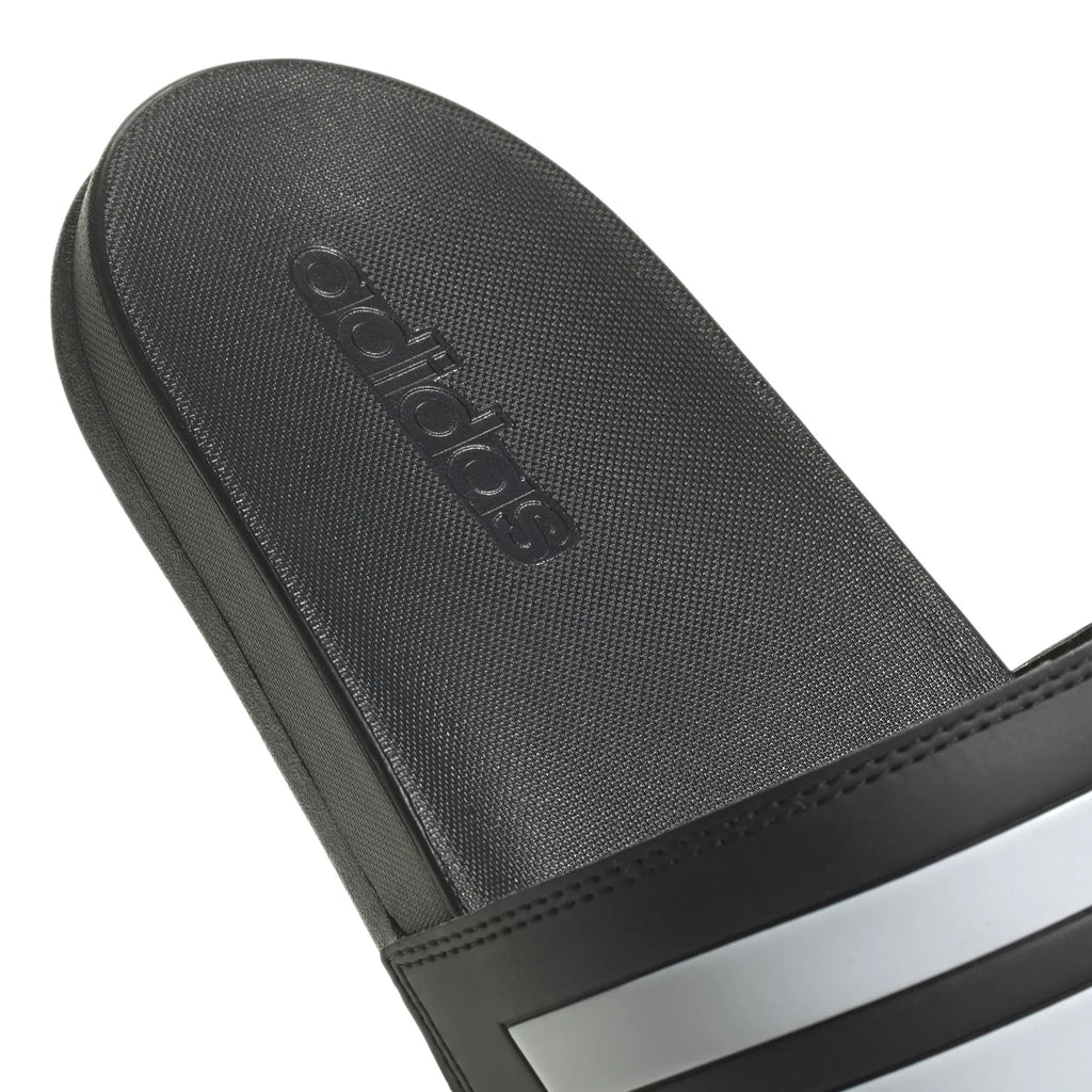 adidas Adilette Comfort Slides Black White