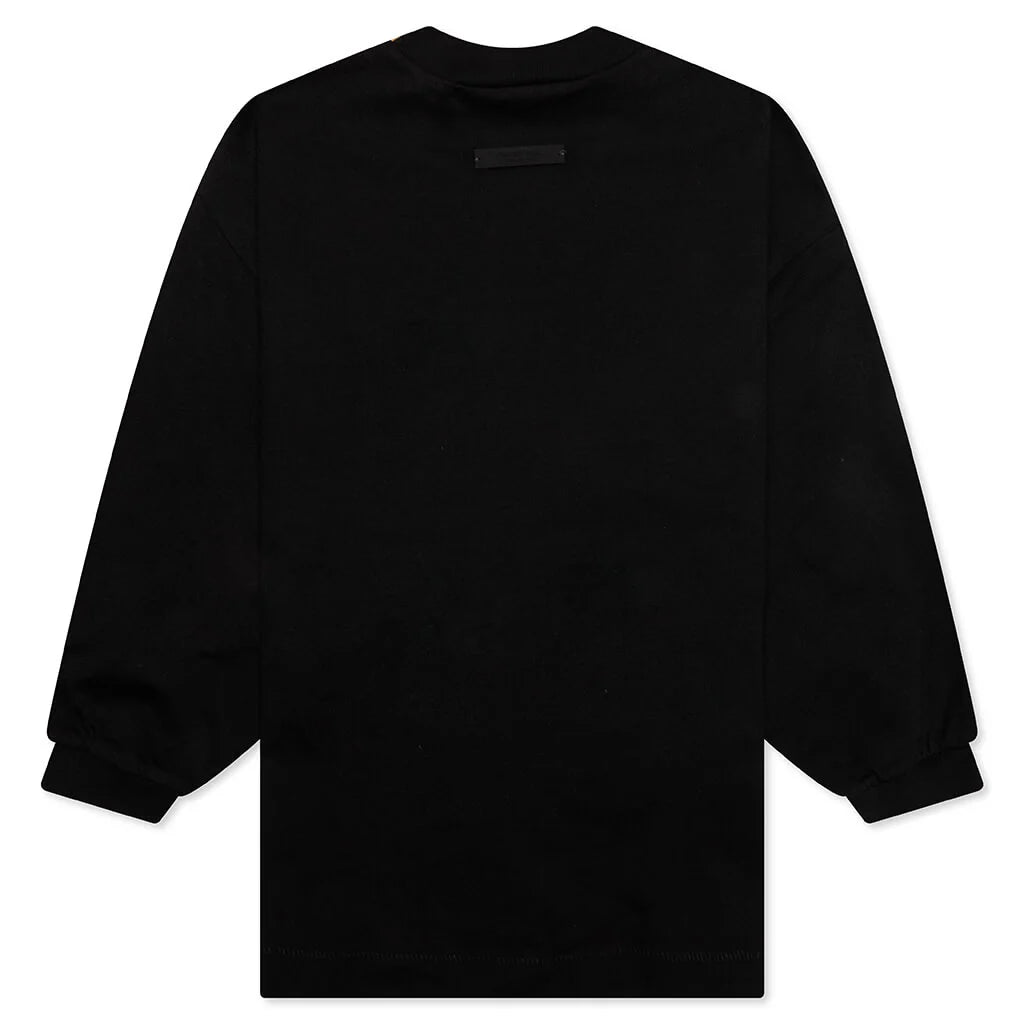 Kids Jersey Long Sleeve Tee Black