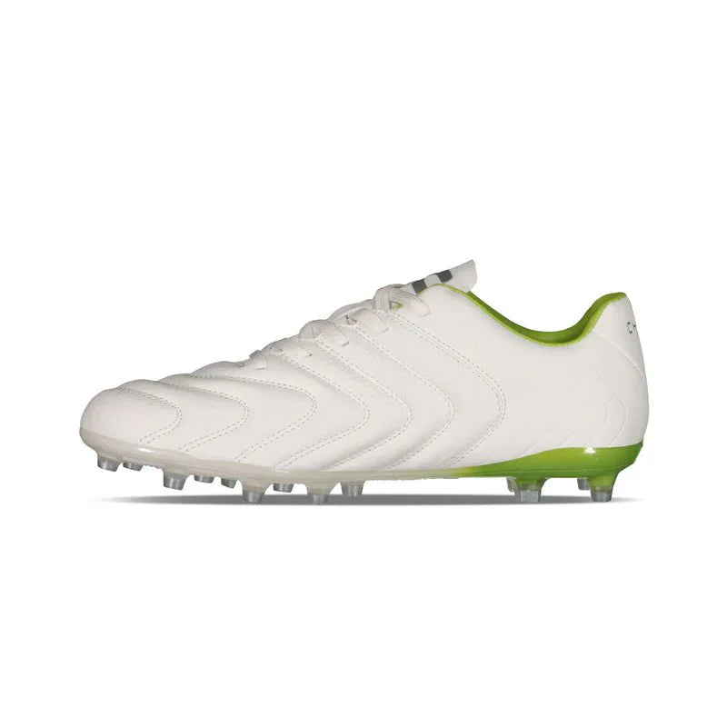 Charly Encore FG Firm Ground Soccer Cleats White Green
