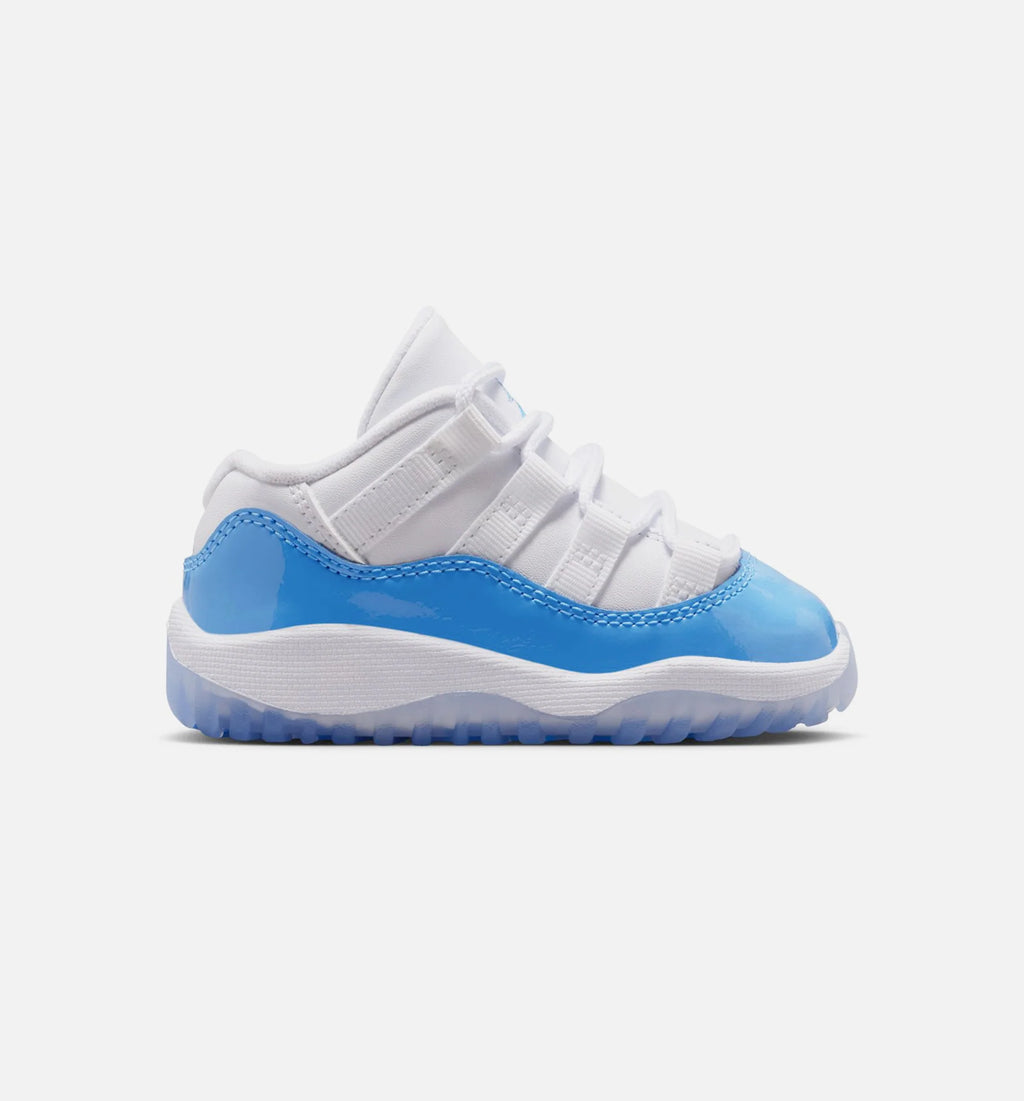 Air Jordan 11 Retro Low University Blue Infant Toddler Lifestyle Shoe White University Blue Black Free Shipping