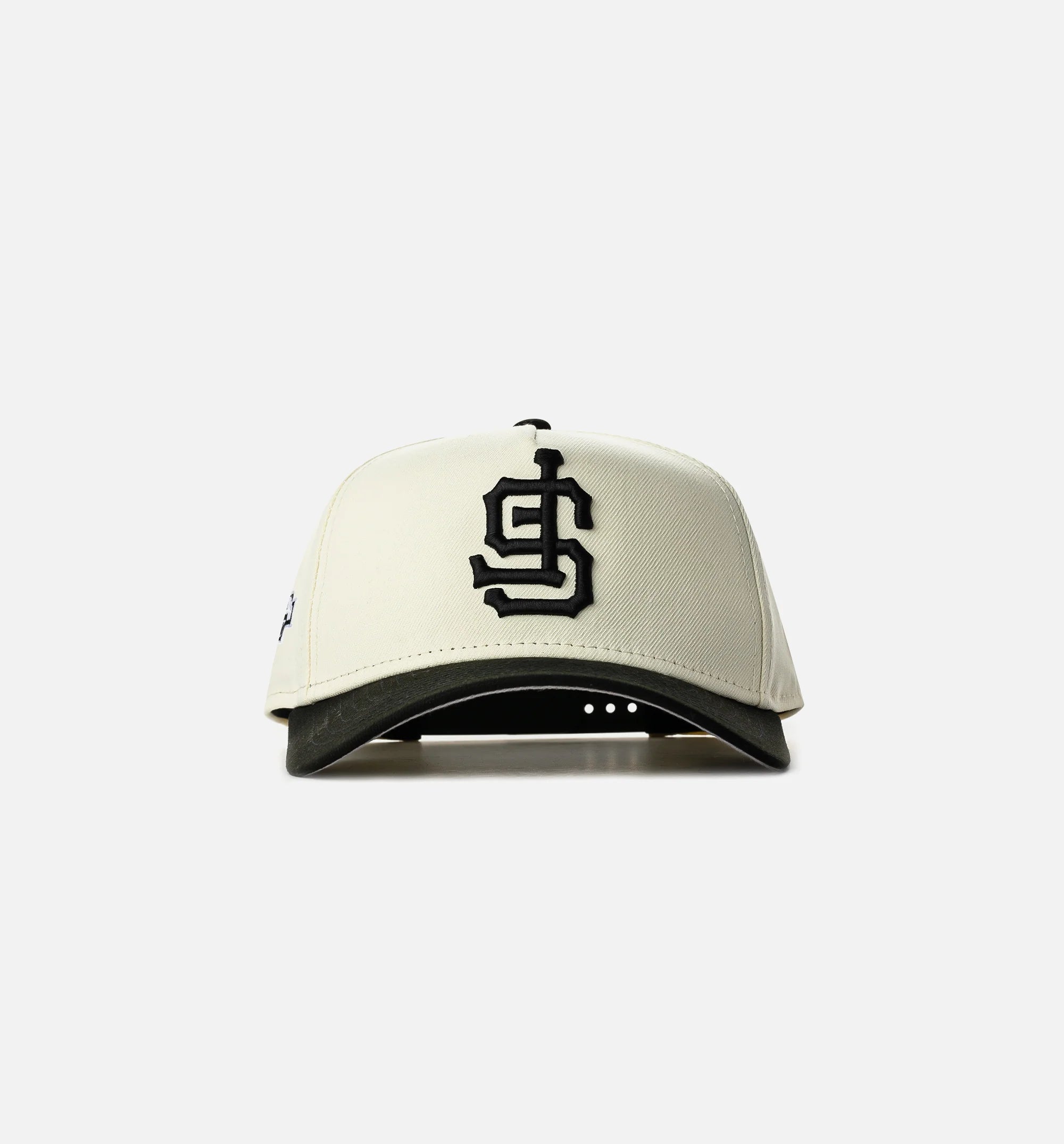 San Francisco Giants 940AF Upside Down Snapback Mens Hat Beige Black