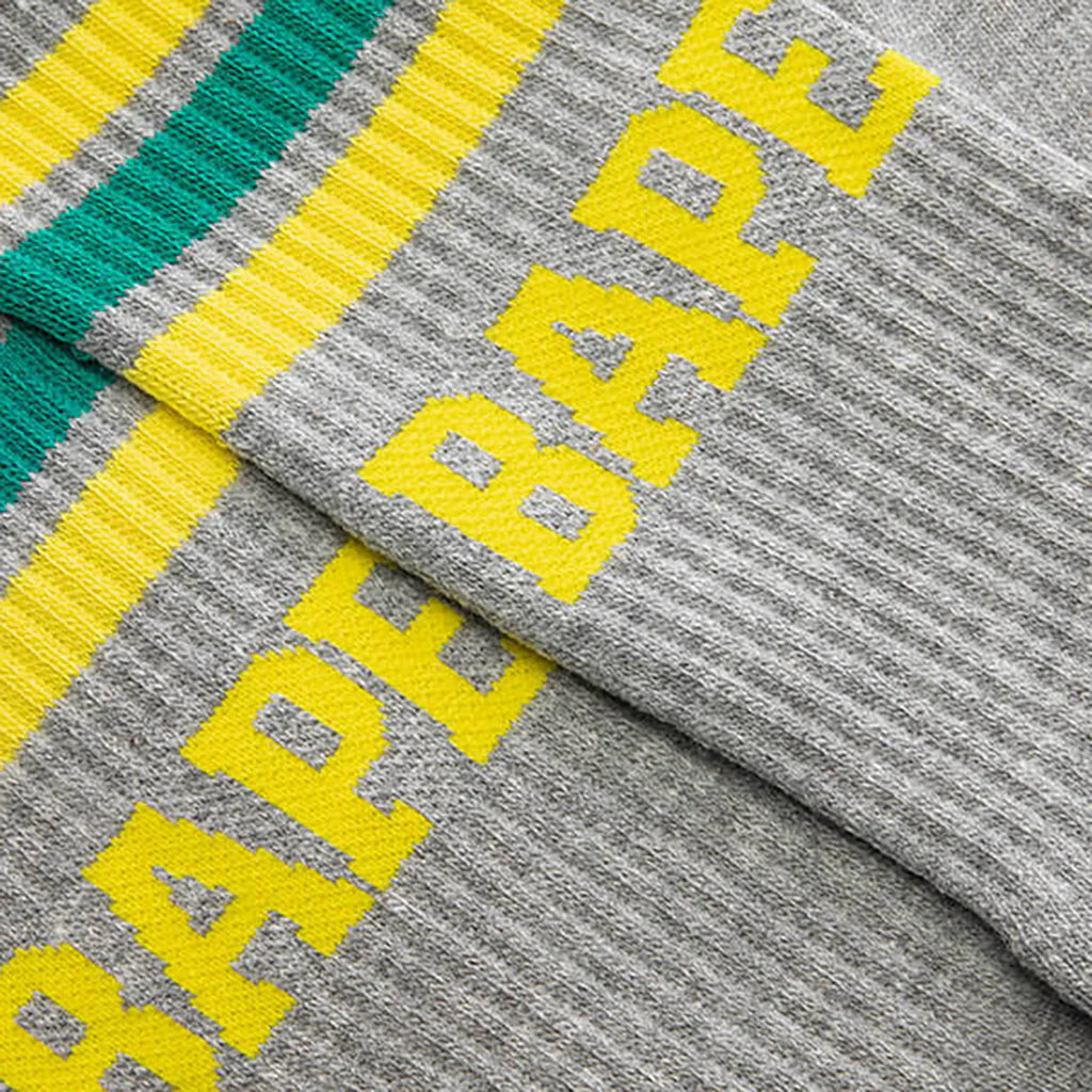 BAPE Stripe Socks Gray