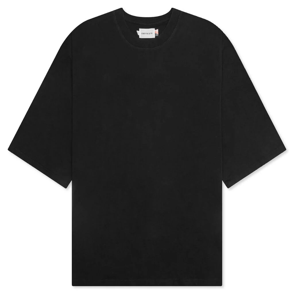 Crest Logo Box Tee Black