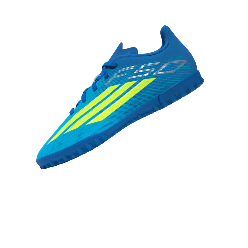 adidas F50 Club TF Turf Youth Soccer Cleats Blue Yellow Aqua