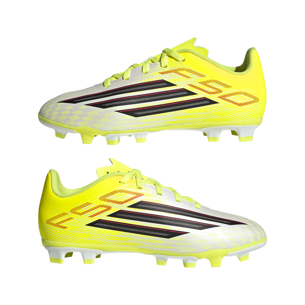 adidas F50 Club FG MG Firm Ground Multi Ground Youth Soccer Cleats Yellow Black Red
