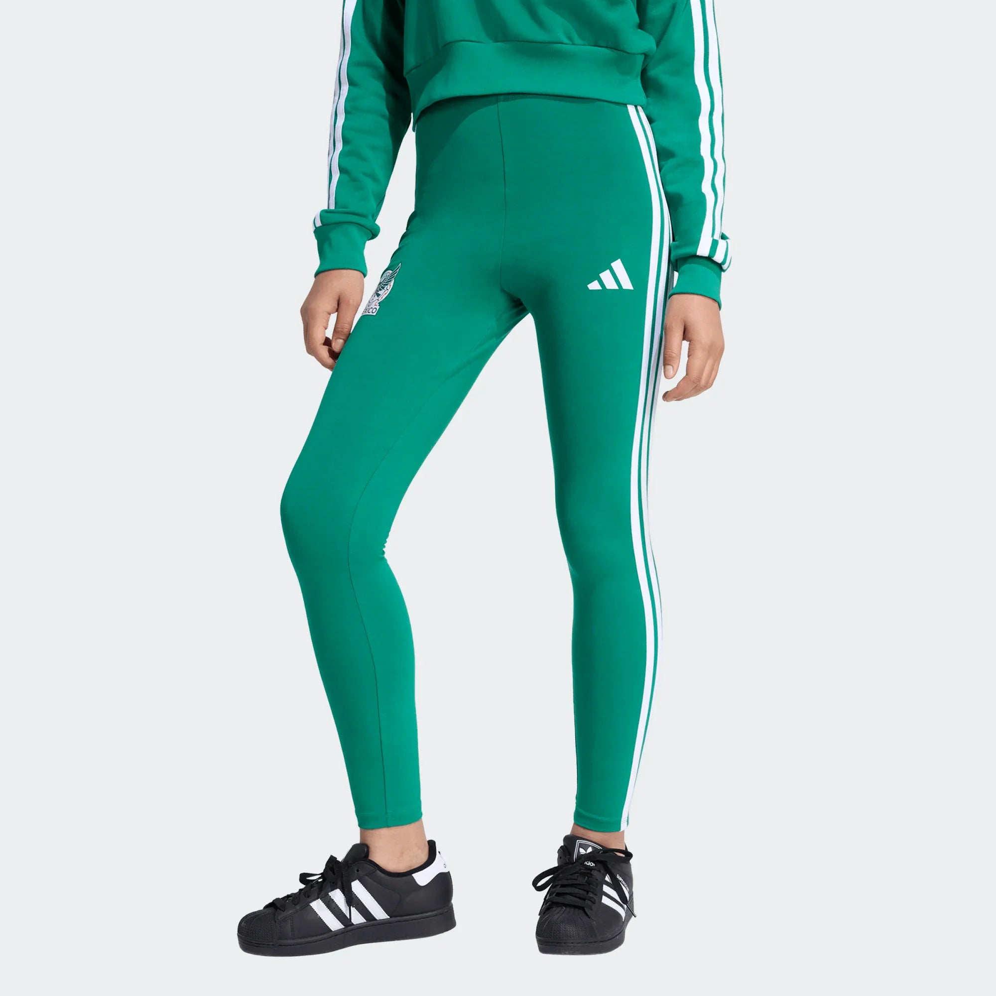 adidas Mexico DNA Womens Soccer Leggings Green