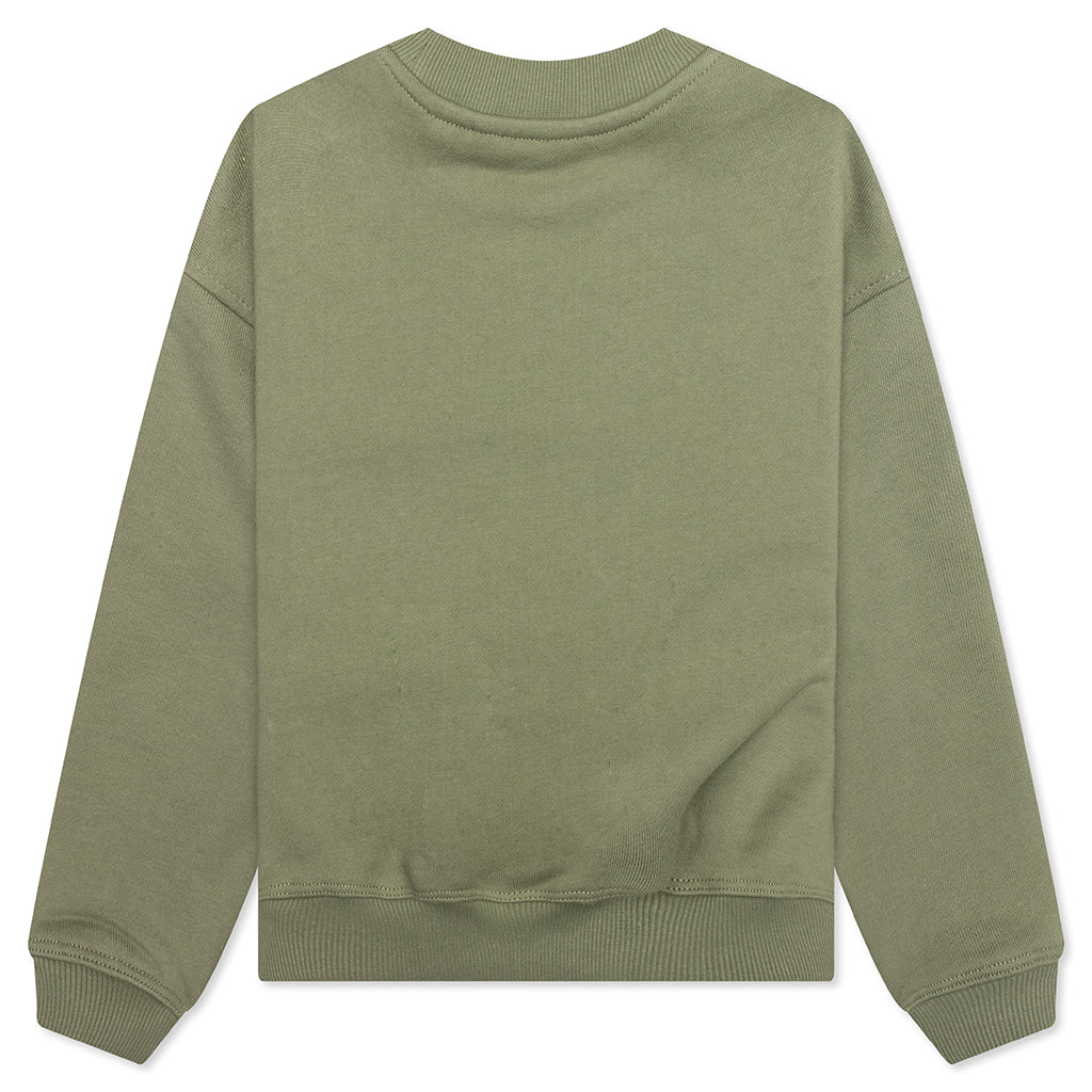 Kids Academy Crewneck Oil Green