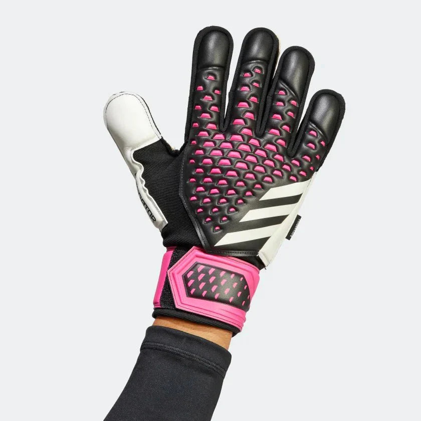adidas Predator Match Fingersave Goalkeeper Gloves Black White