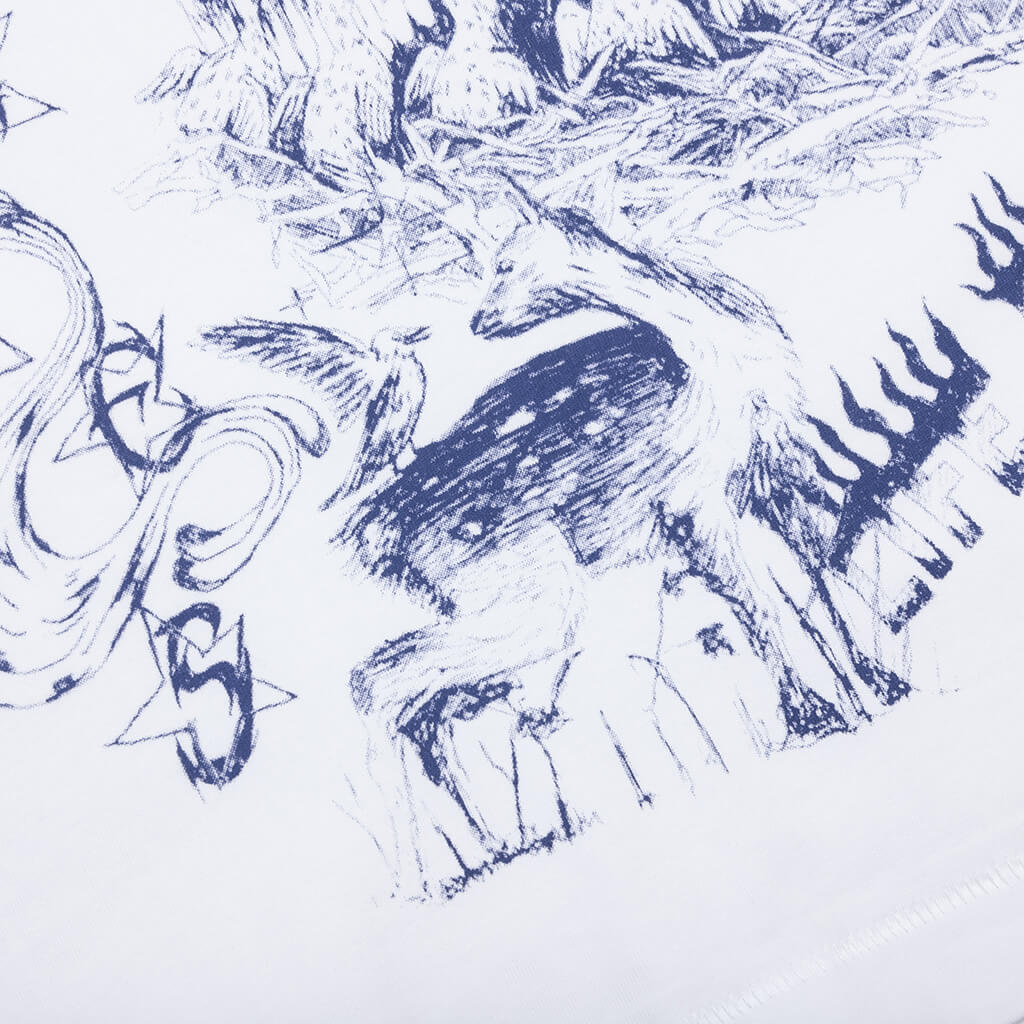 Scribbles S S Tee White
