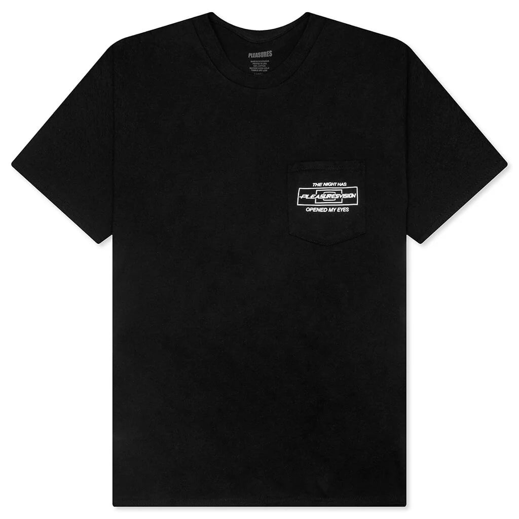 Vision Pocket T Shirt Black