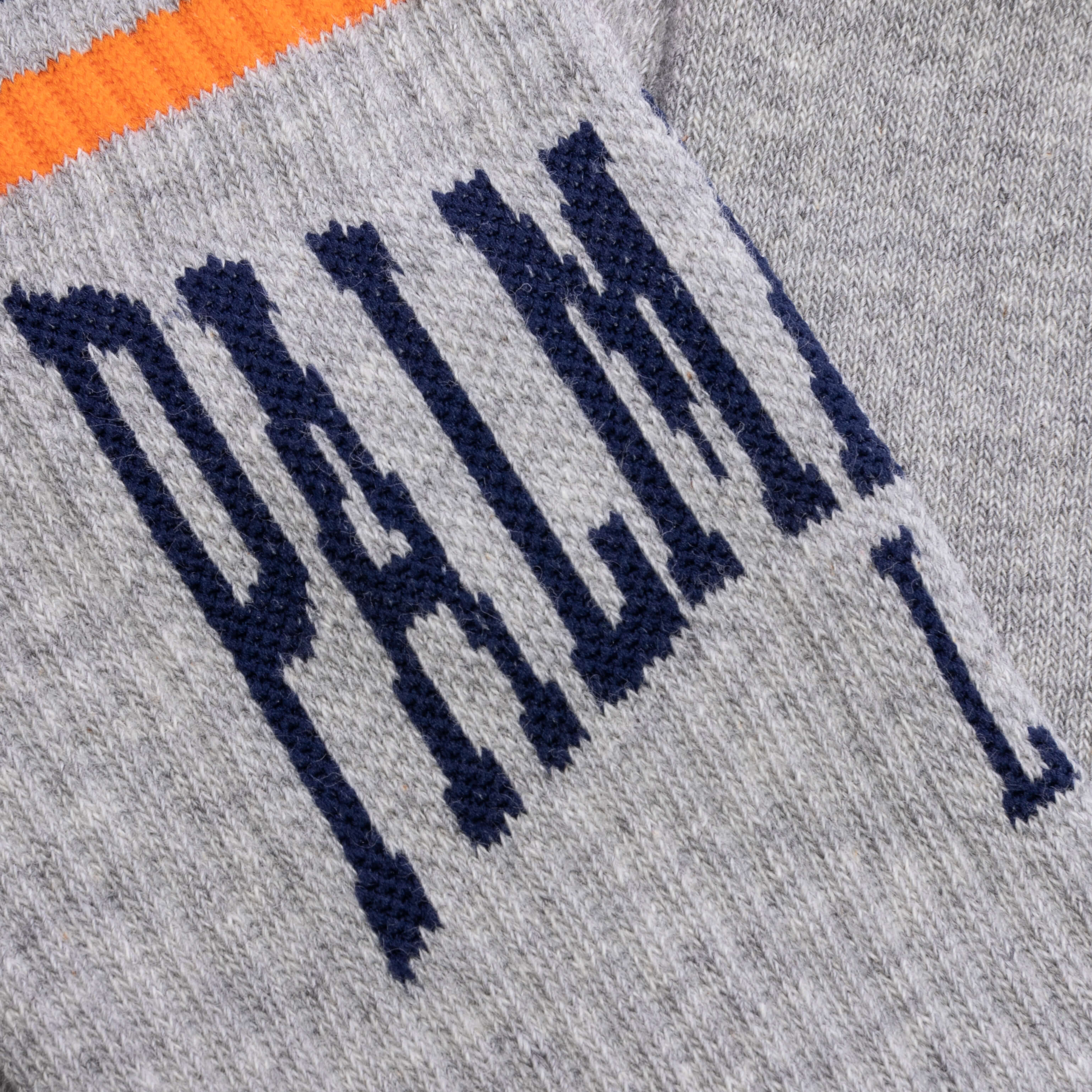 College Socks Melange Grey Petrol