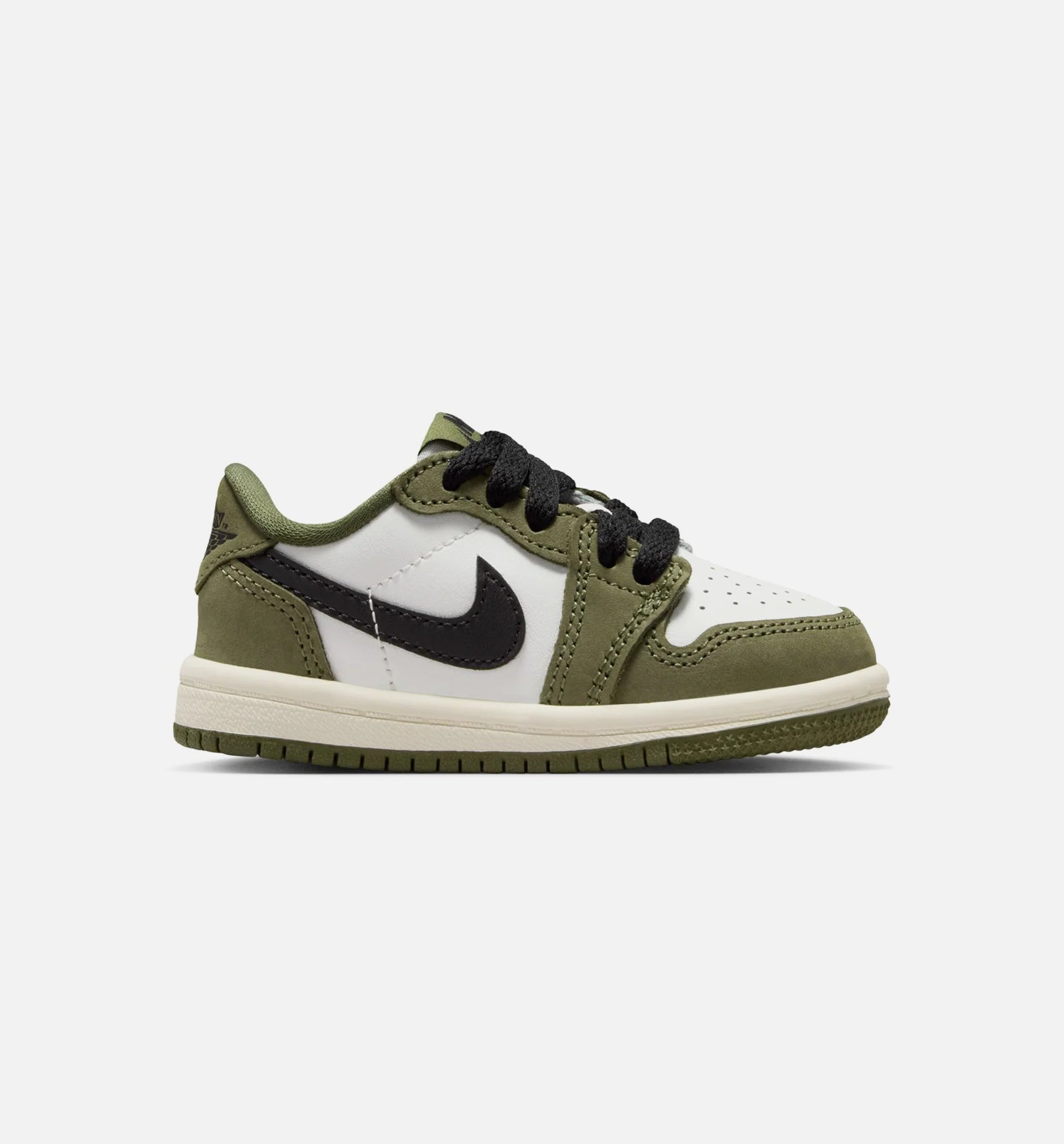 Air Jordan 1 Low OG Medium Olive And Summit White Infant Toddler Lifestyle Shoe Medium Olive Black Summit White Sail