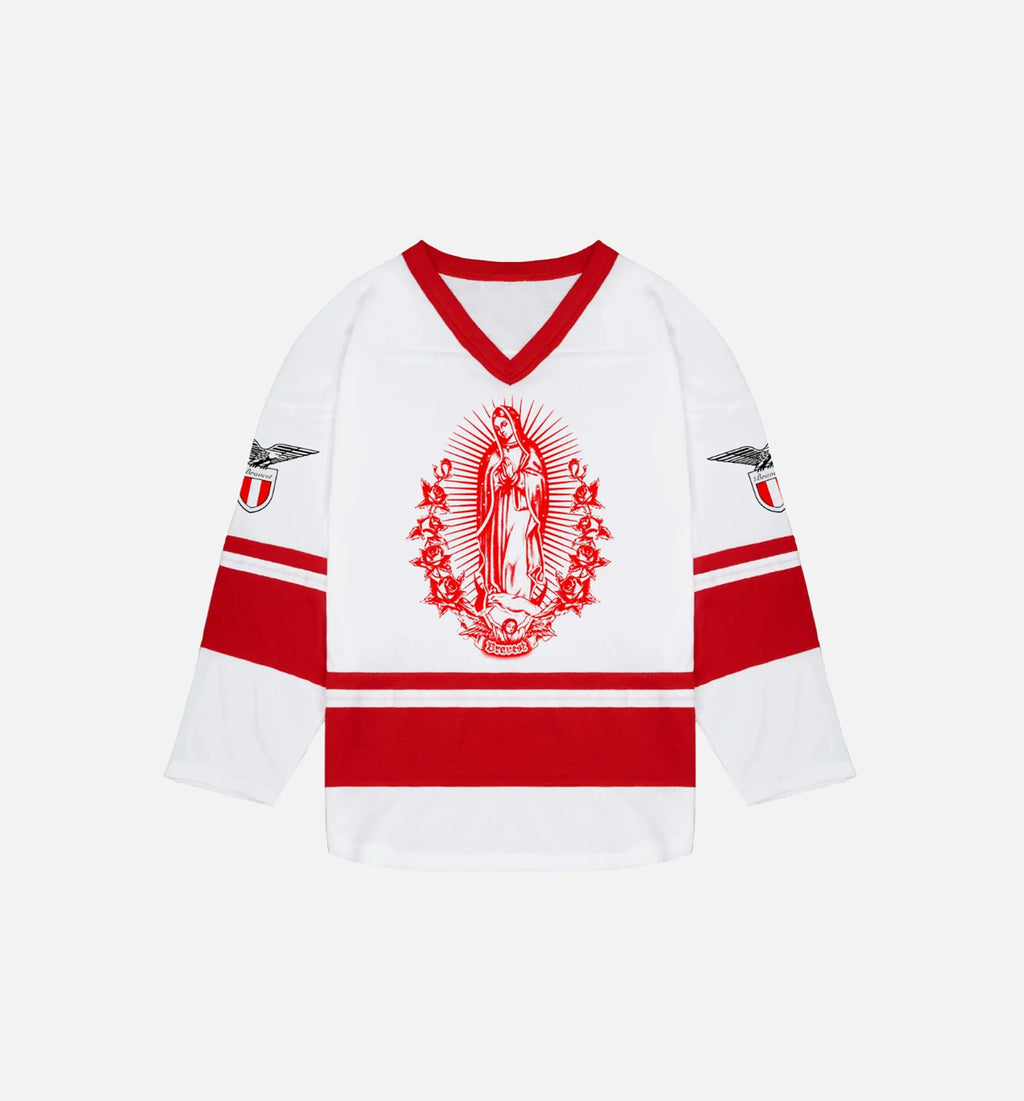 All Eyez Hockey Mens Jersey Red White