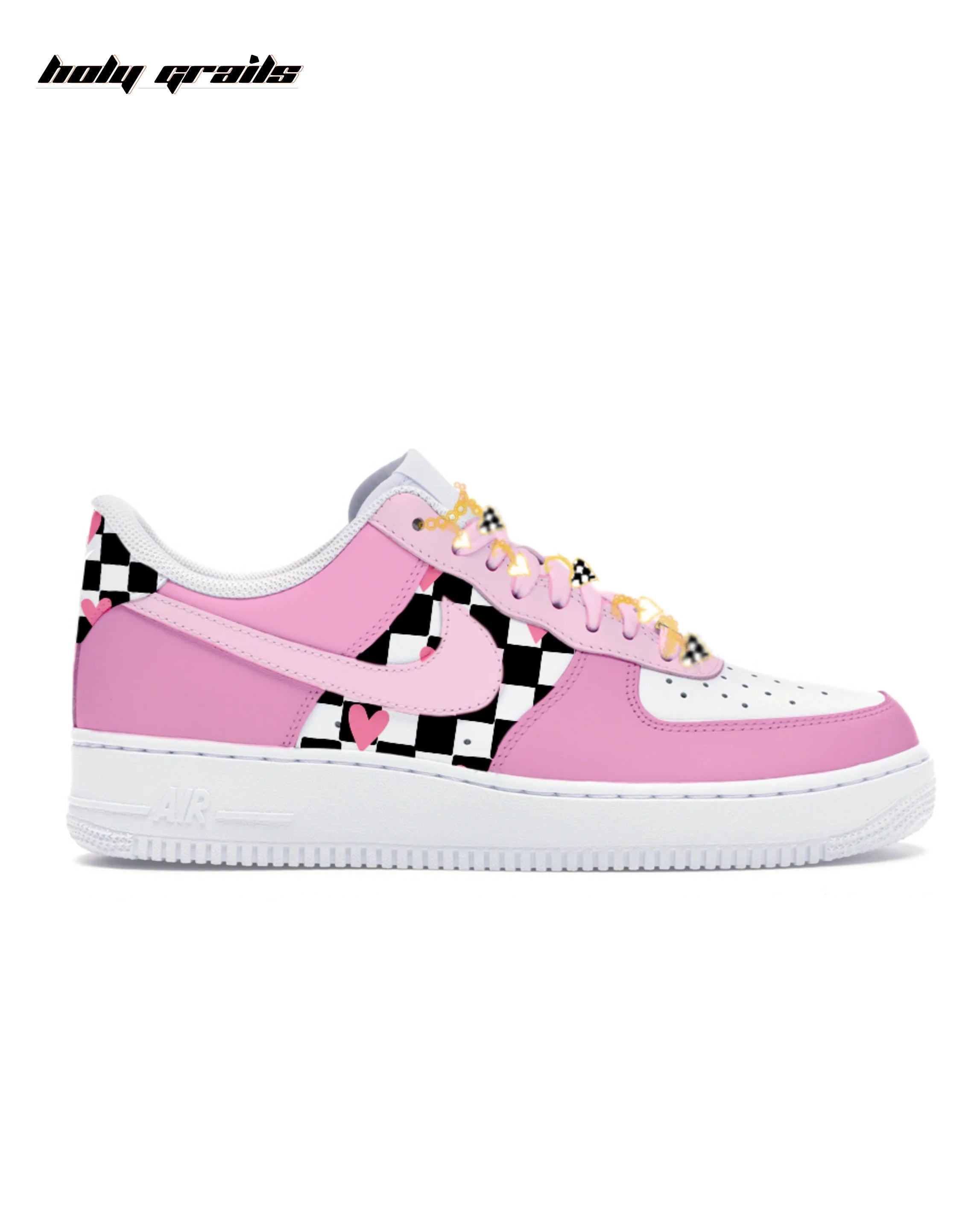 Air Force 1 x Pink Checker Heart