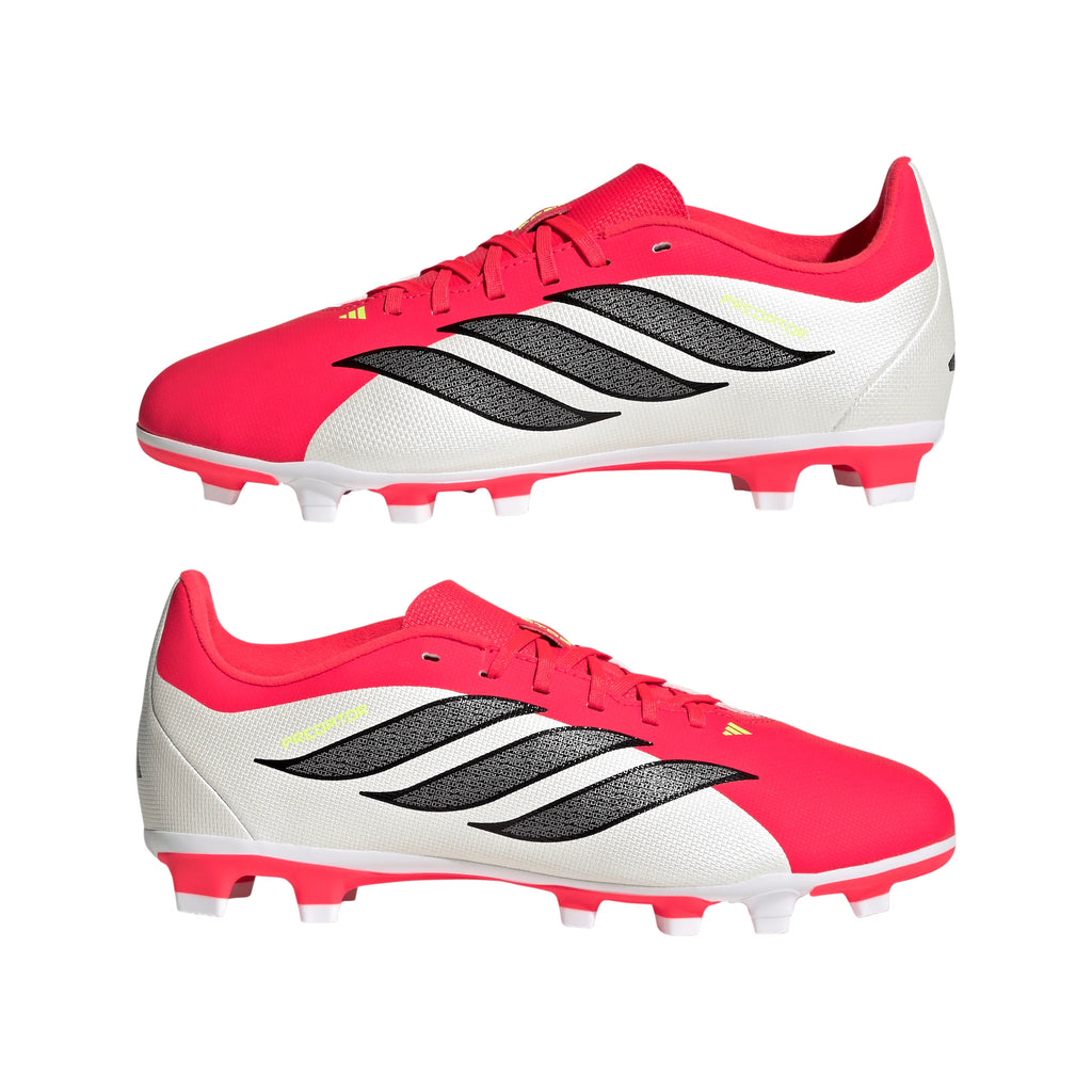 adidas Predator Club FG MG Firm Ground Multi Ground Youth Soccer Cleats Red Black White