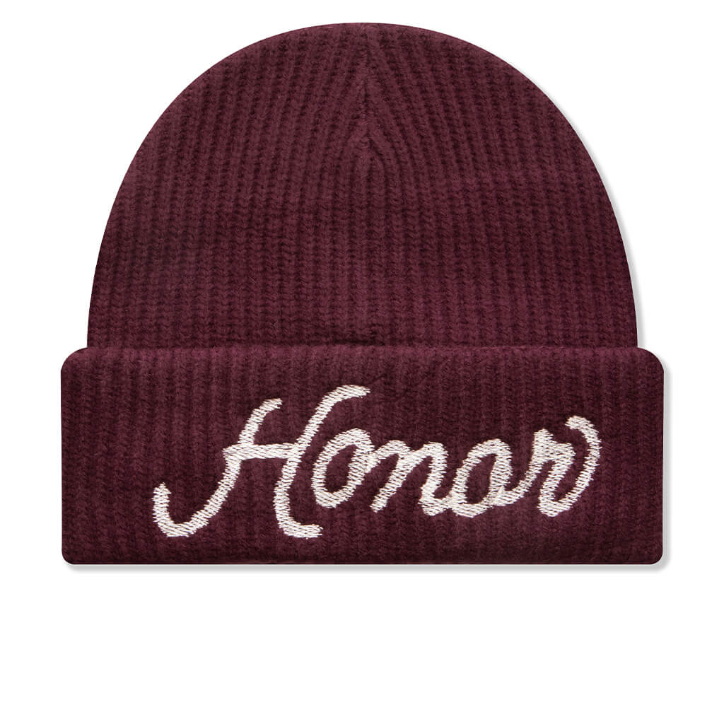 Honor Heavy Knit Beanie Berry