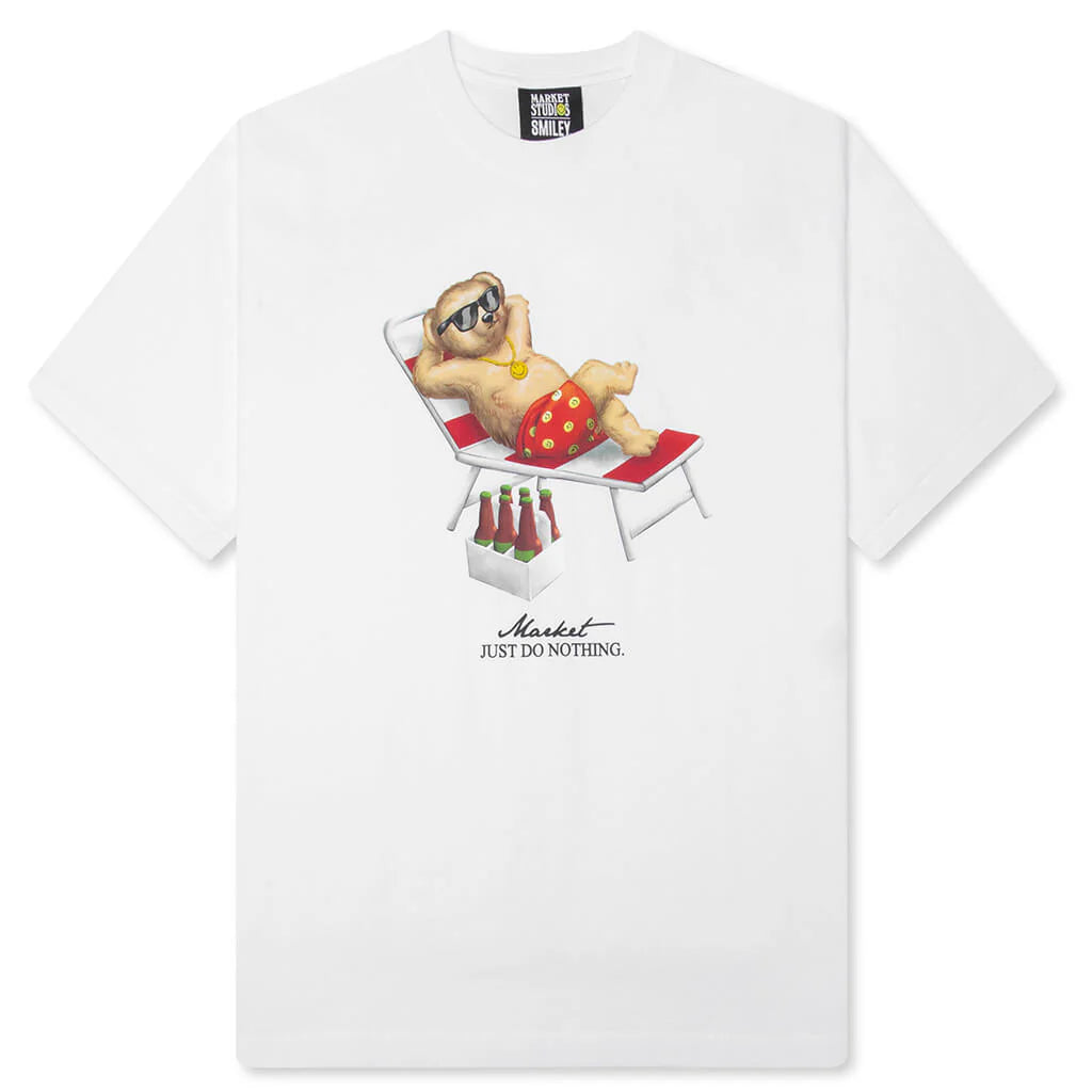 Smiley Bearly A Care T Shirt White