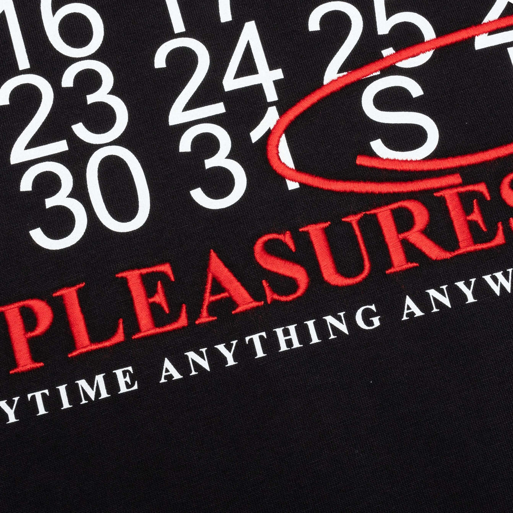 Calendar Heavyweight T Shirt Black