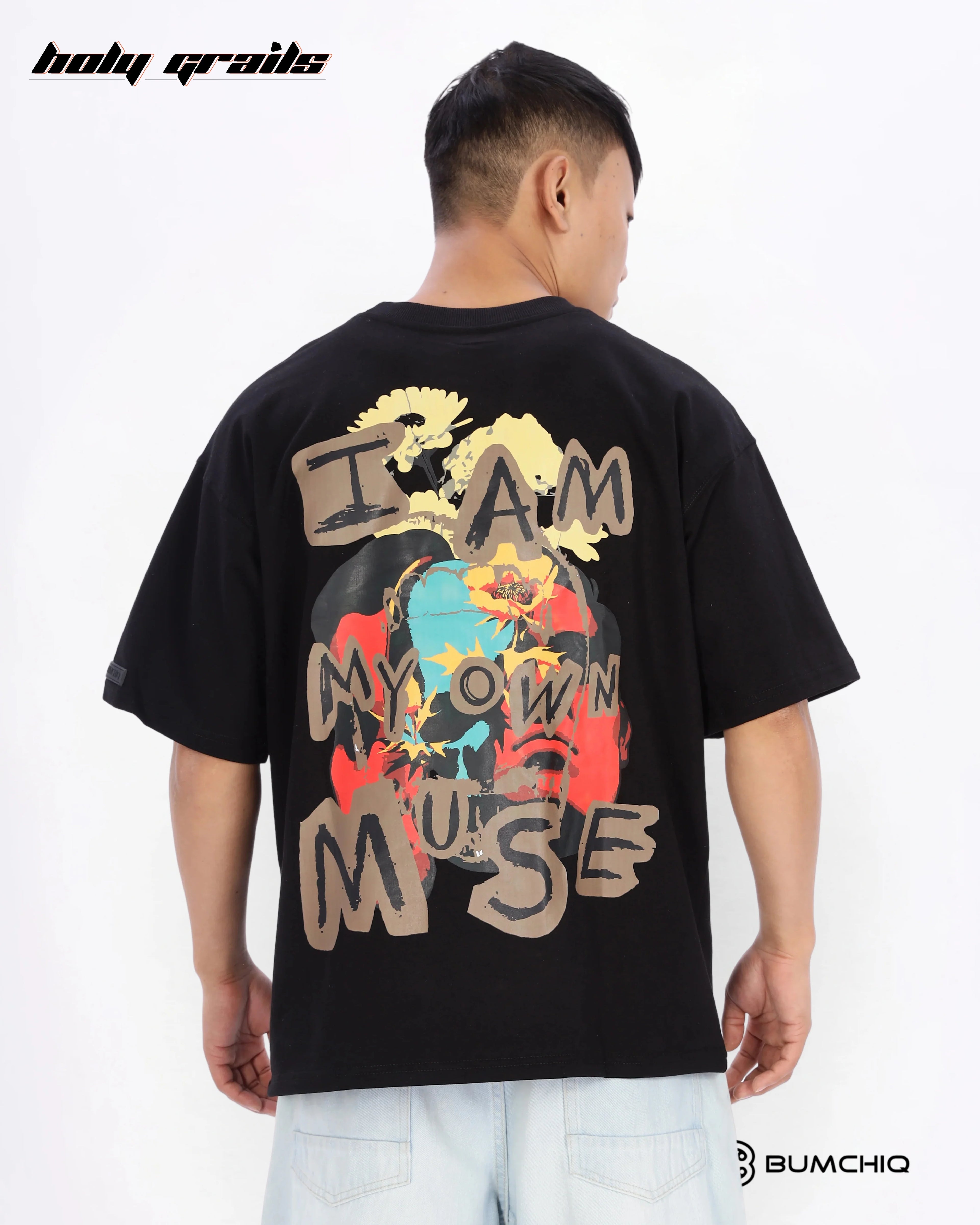 Own Muse Black Oversize Tee HG x Bumchiq