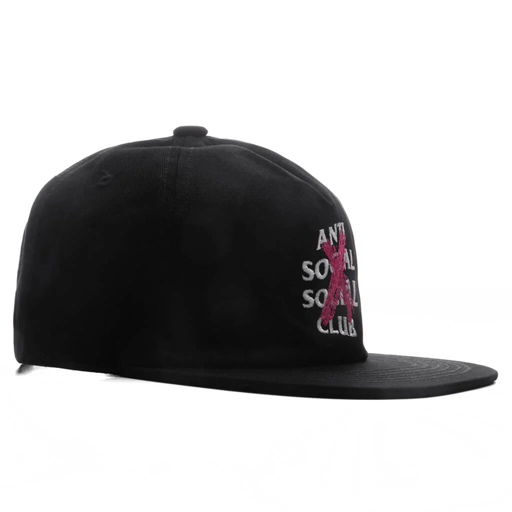 Cancelled Paint Snapback Black