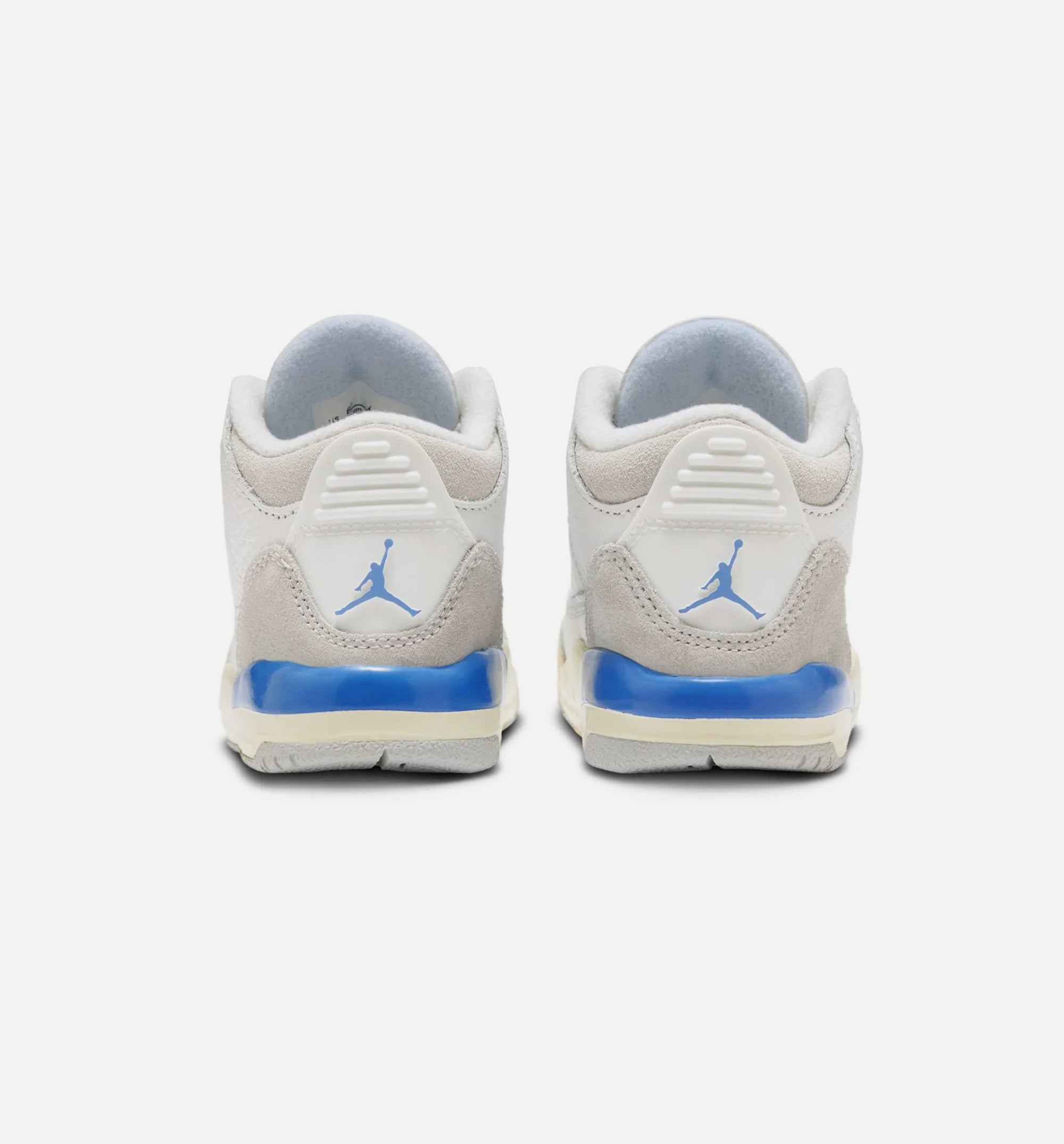 Air Jordan 3 Retro Lucky Shorts Infant Toddler Lifestyle Shoe Summit White Hydrogen Blue Legend Blue