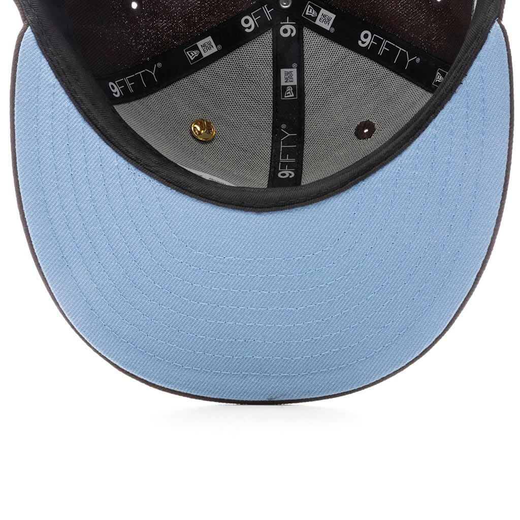 Feature x New Era Old English Calabasas Snapback Brown Sky