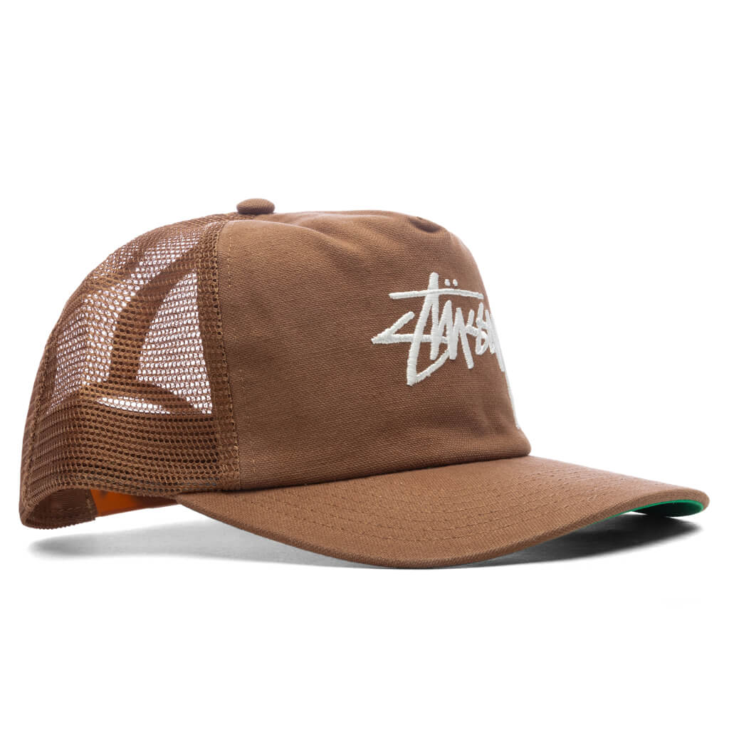 Md Big Stock Mesh Cap Brown