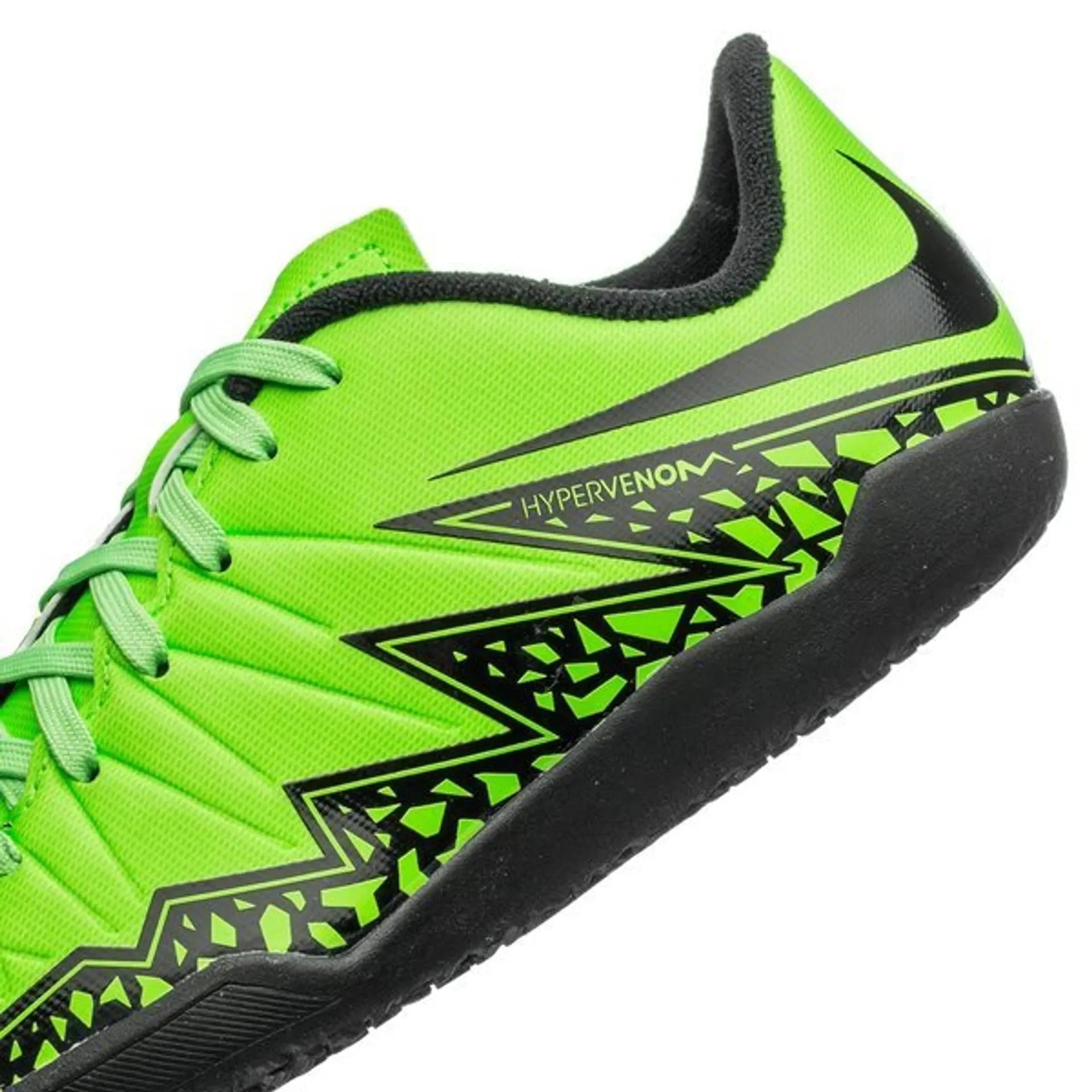 Nike JR HyperVenom Phelon II IC Indoor Shoes Green Strike Black