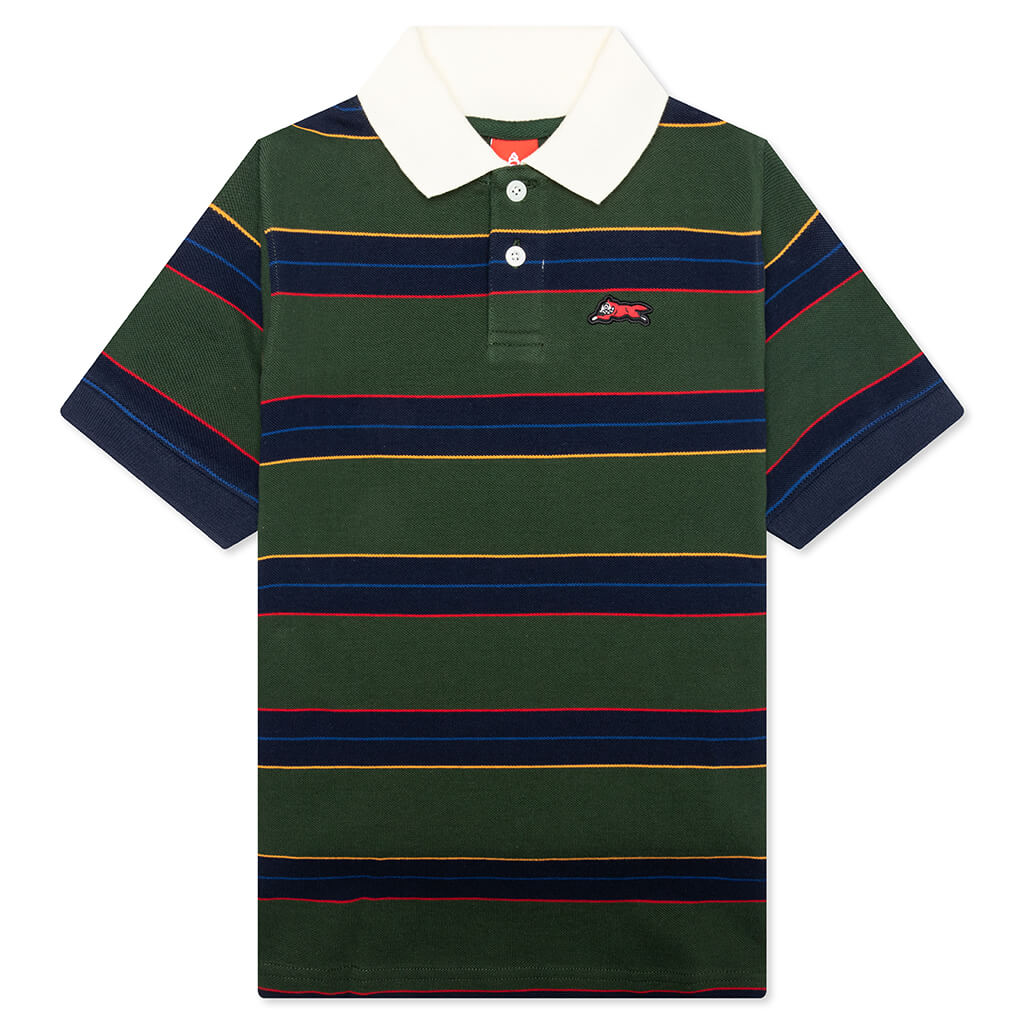 Kids Waterside S S Polo Jungle Green