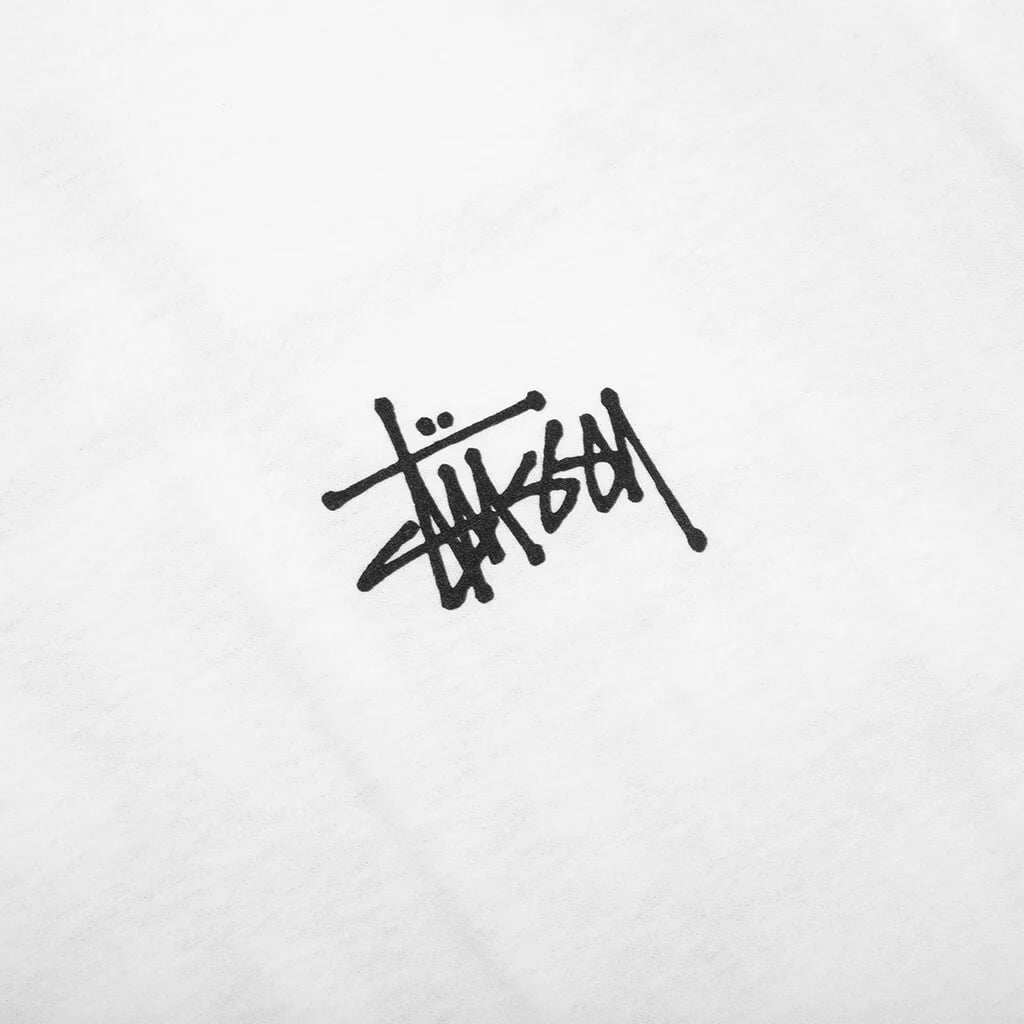 Basic Stussy L S Tee White