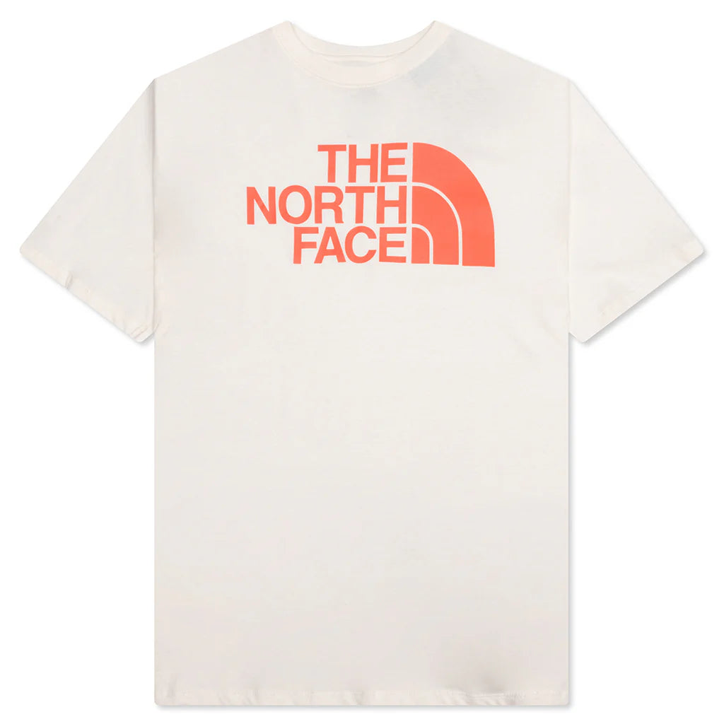 Half Dome S S Tee Gardenia White Retro Orange