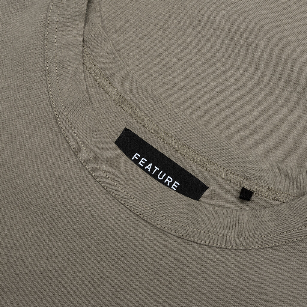 Jersey Braque Pocket Tee Light Olive