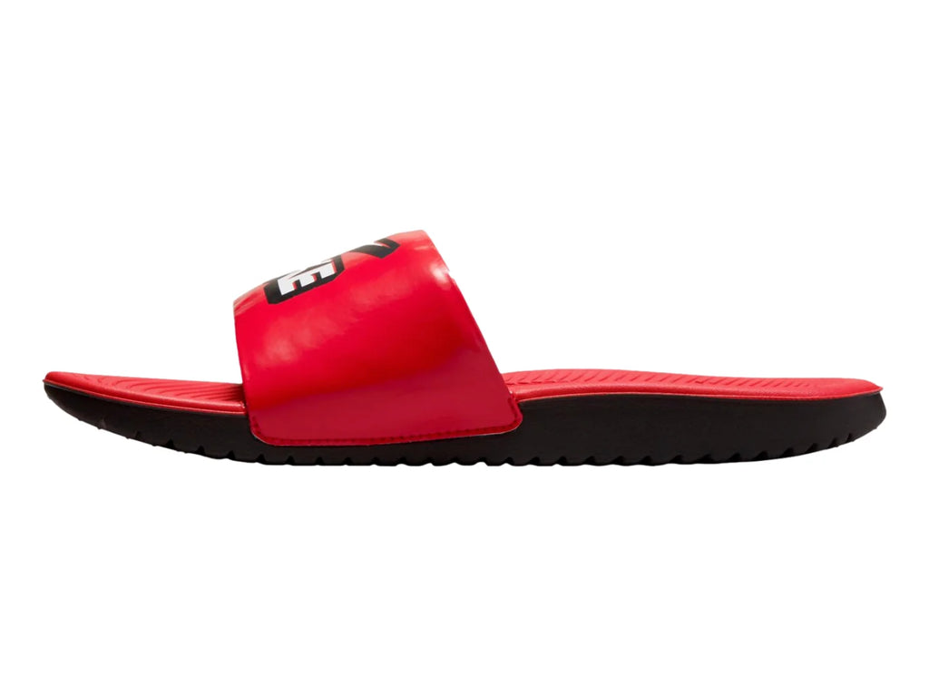Sandalias Nike Kawa Slide Fun Rojo y Blanco para Niño