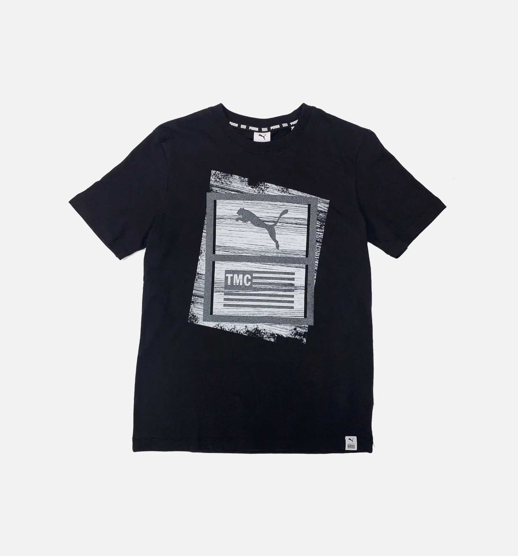 Puma X TMC Hussle Mens T Shirt Black White