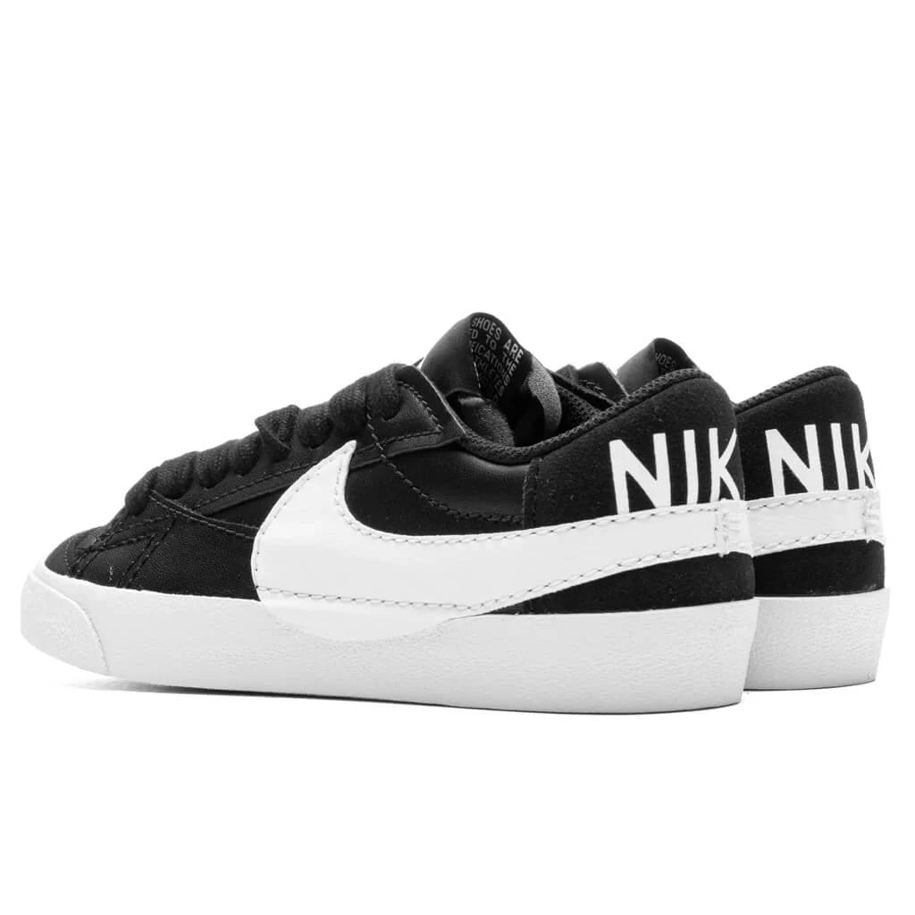 Womens Blazer Low 77 Jumbo Black White Team Orange