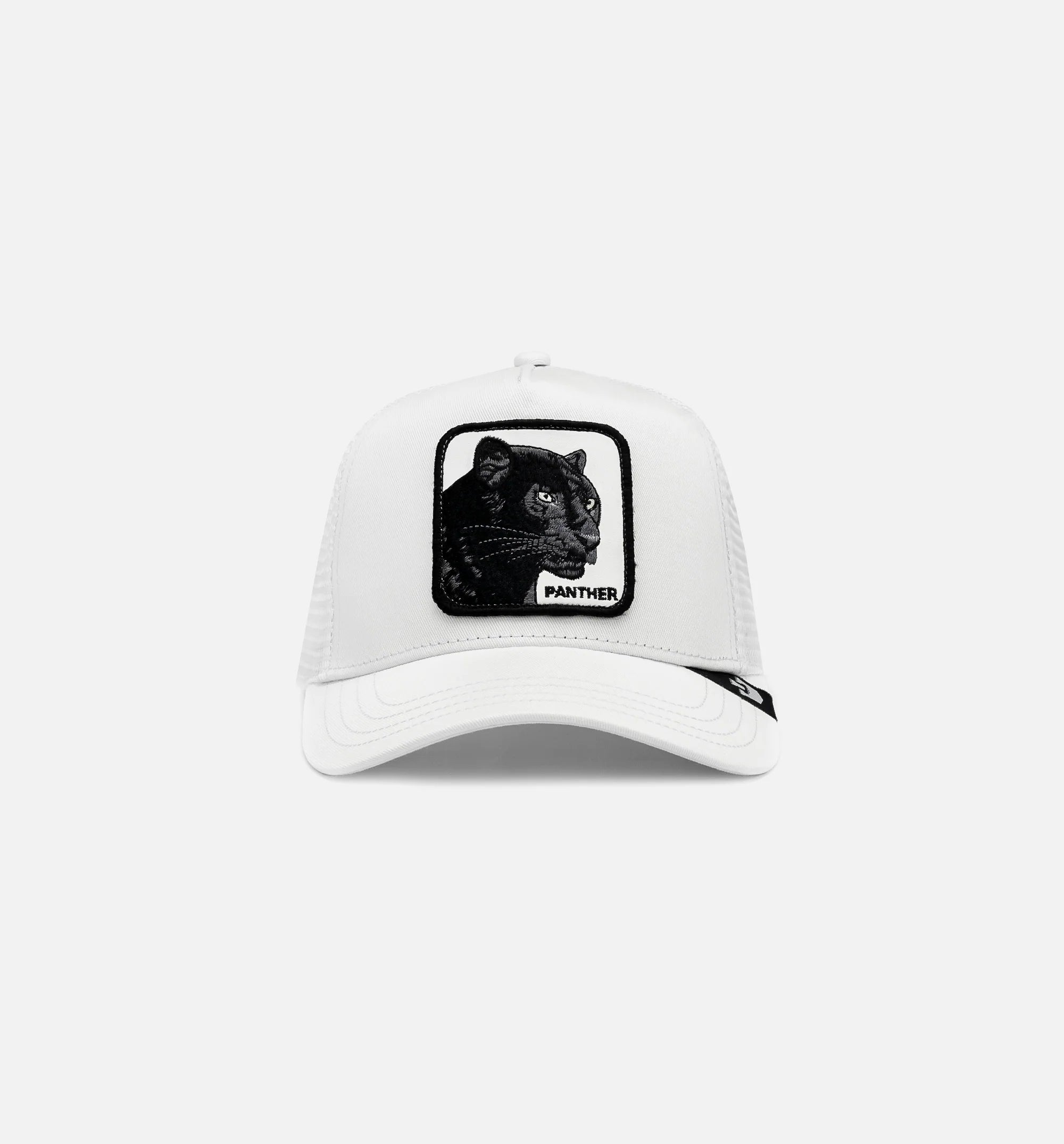 The Panther Trucker Mens Hat White