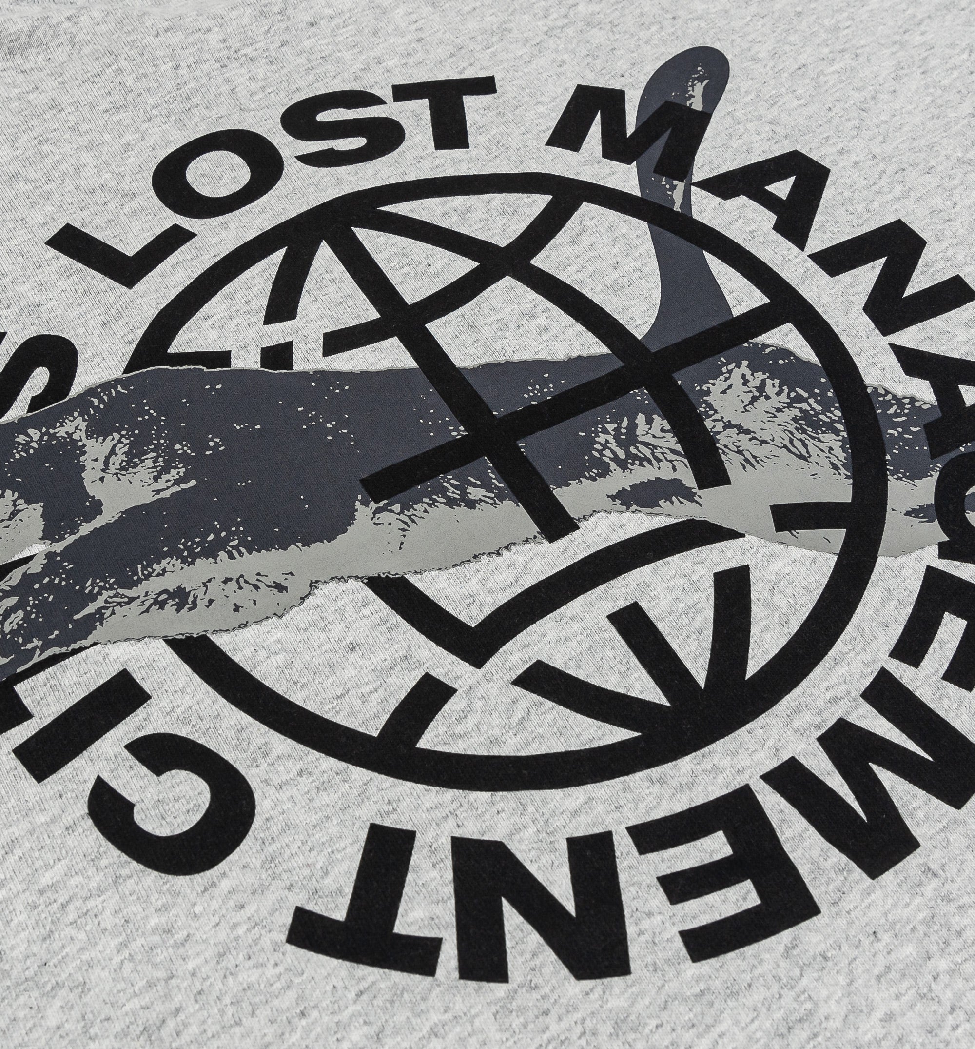 Lost Management Cities World Mens Short Sleeve Shirt White Black
