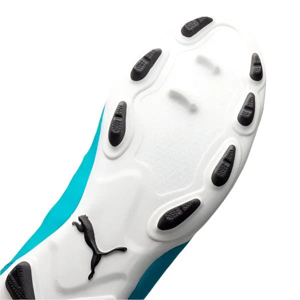 PUMA Kids evoSPEED 52 FG Firm Ground Soccer Cleats Jr Purple Blue Bird White
